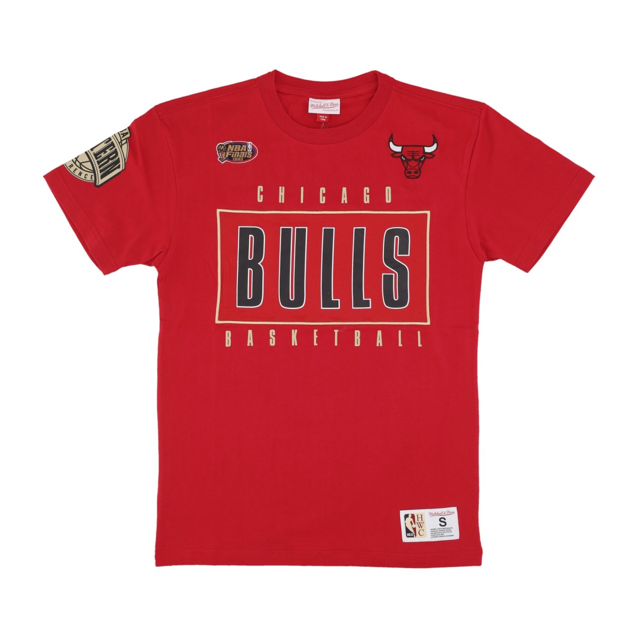 MITCHELL & NESS NBA TEAM OG 2.0 PREMIUM VINTAGE LOGO TEE CHIBUL TCRW7096-CBUYYPPPSCAR