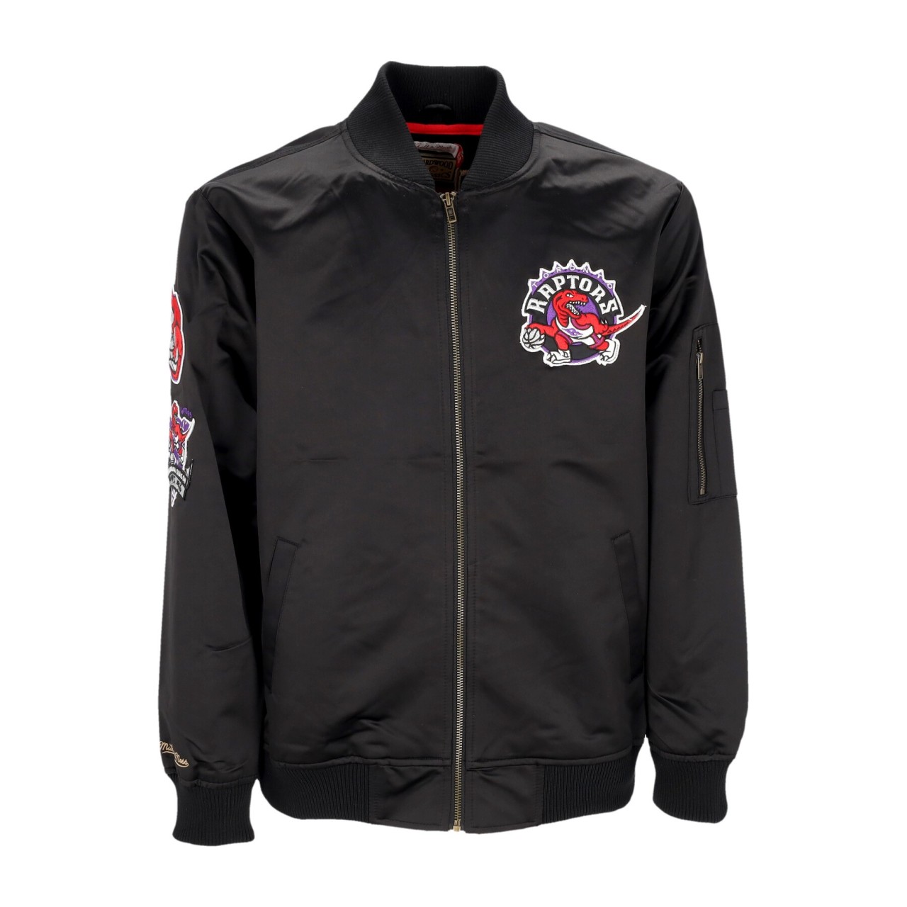 MITCHELL & NESS NBA LIGHTWEIGHT SATIN BOMBER TORRAP SJKT6599-TRAYYPPPBLCK