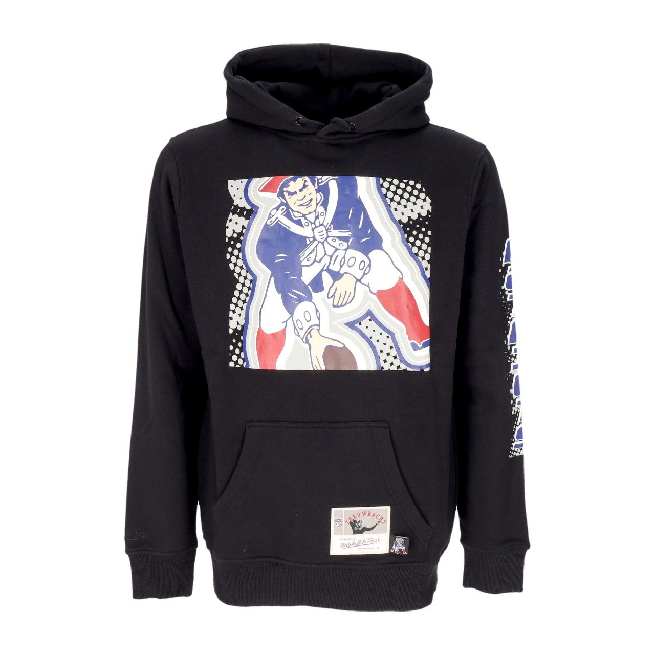 MITCHELL & NESS NFL BIG FACE 7.0 HOODIE NEEPAT FPHD5901-NEPYYPPPBLCK