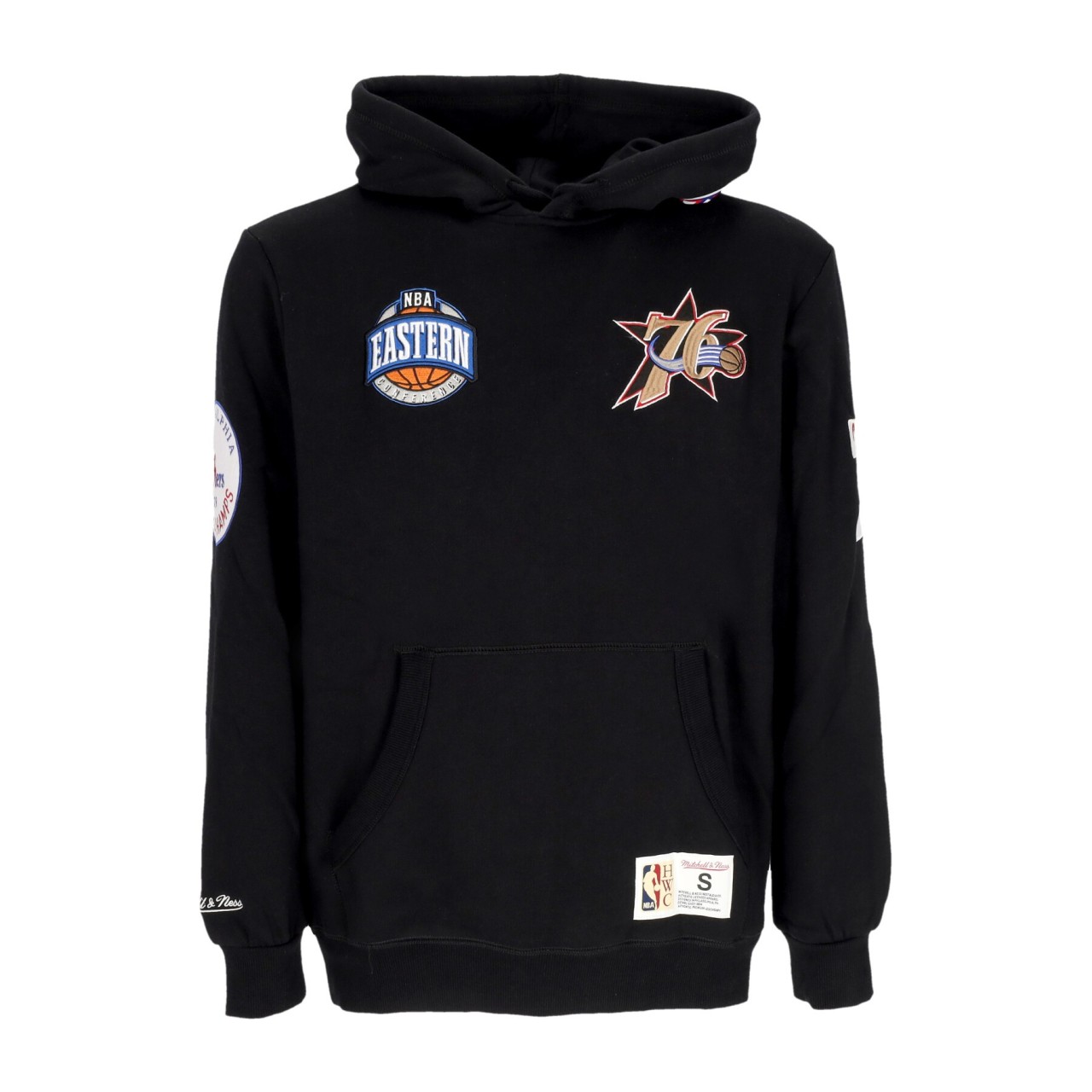 MITCHELL & NESS NBA HOMETOWN FLEECE HOODIE PHI76E FPHD4987-P76YYPPPBLCK