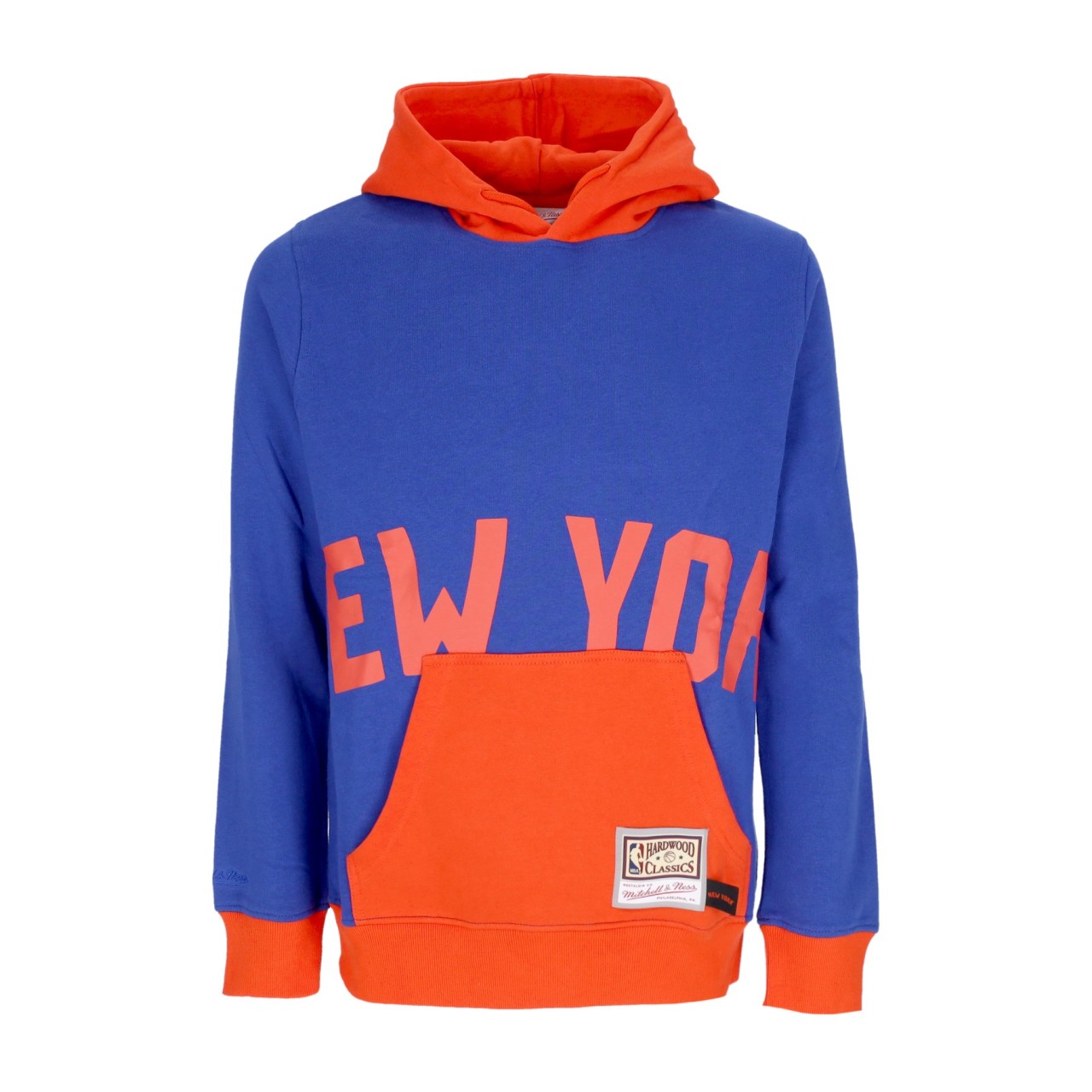 MITCHELL & NESS NBA BIG FACE HOODIE 5.0 HARDWOOD CLASSICS NEYKNI FPHD4352-NYKYYPPPBLUE