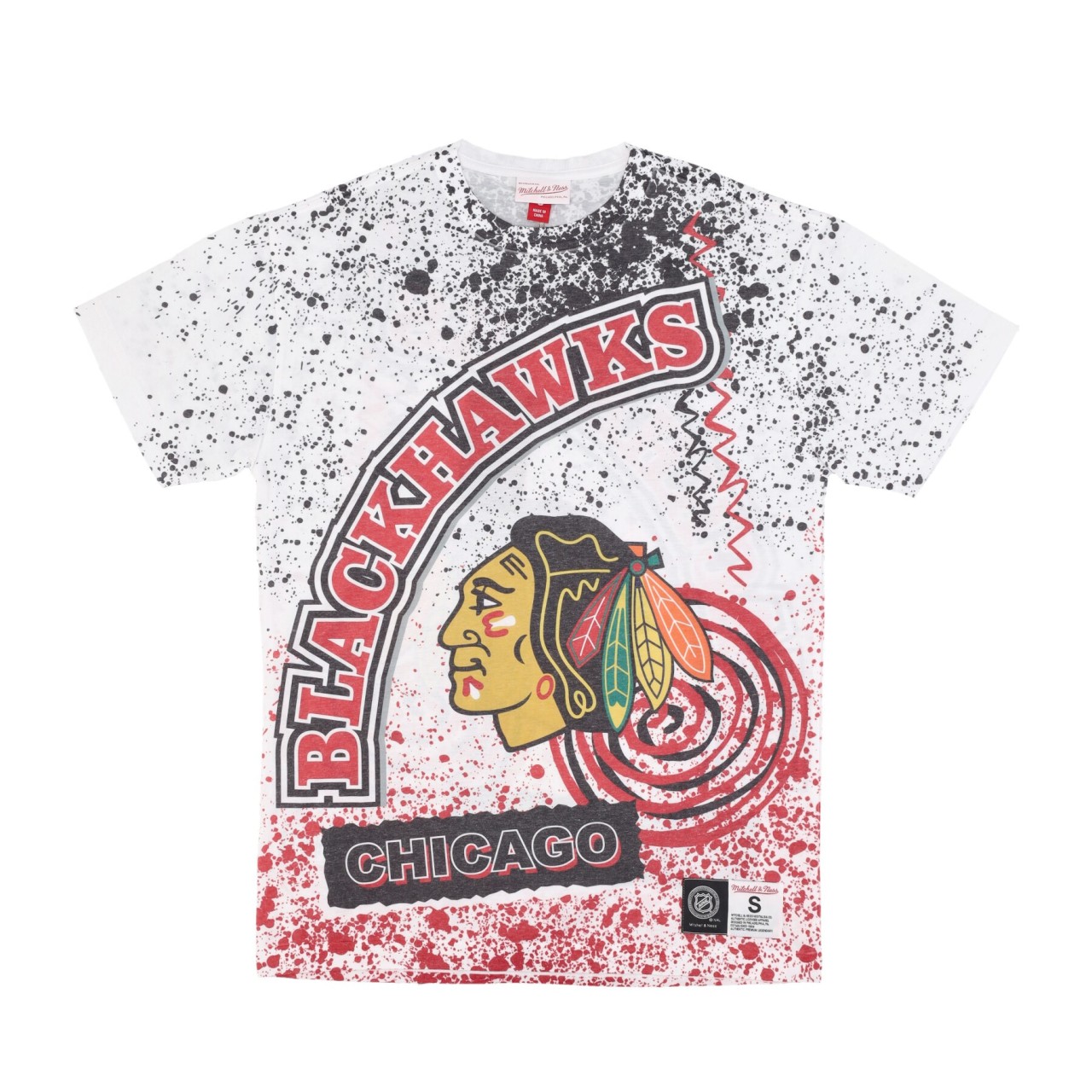 MITCHELL & NESS NHL TEAM BURST SUBLIMATED TEE CHIBLA TCRW5942-CBHYYPPPWHIT