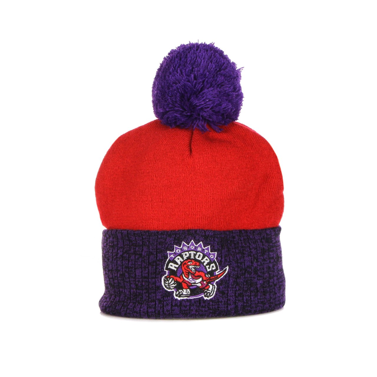 MITCHELL & NESS NBA TWO TONE POM BEANIE HARDWOOD CLASSICS TORRAP HPCK1052-TRAYYPPPRED1