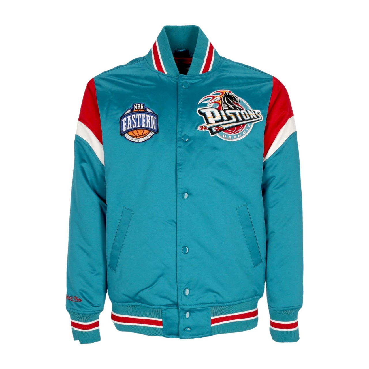 MITCHELL & NESS NBA HEAVYWEIGHT SATIN JACKET DETPIS OJBF5516-DPIYYPPPROYA