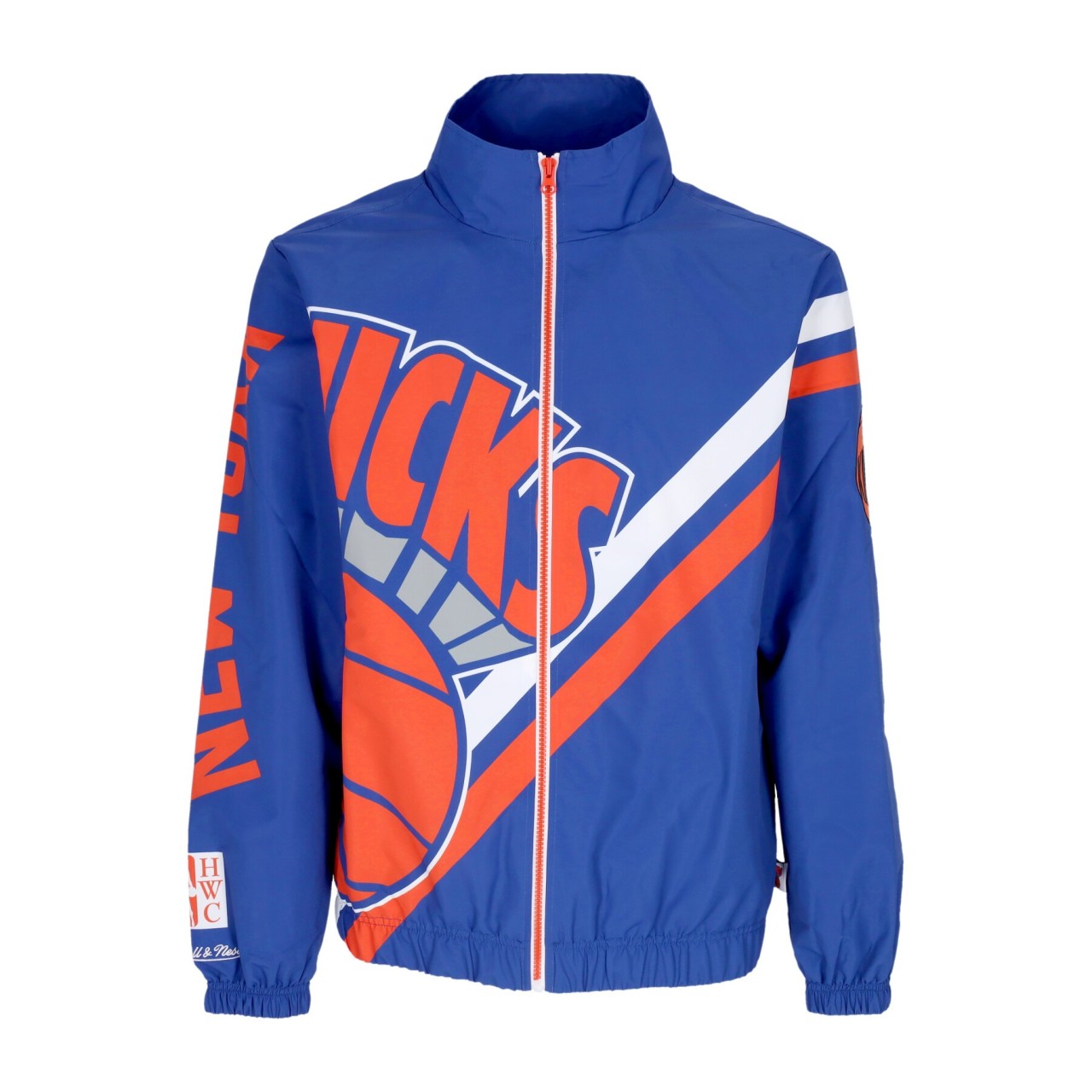 MITCHELL & NESS NBA EXPLODED LOGO WARM UP JACKET HARDWOOD CLASSICS NEYKNI OJZP4995-NYKYYPPPROYA