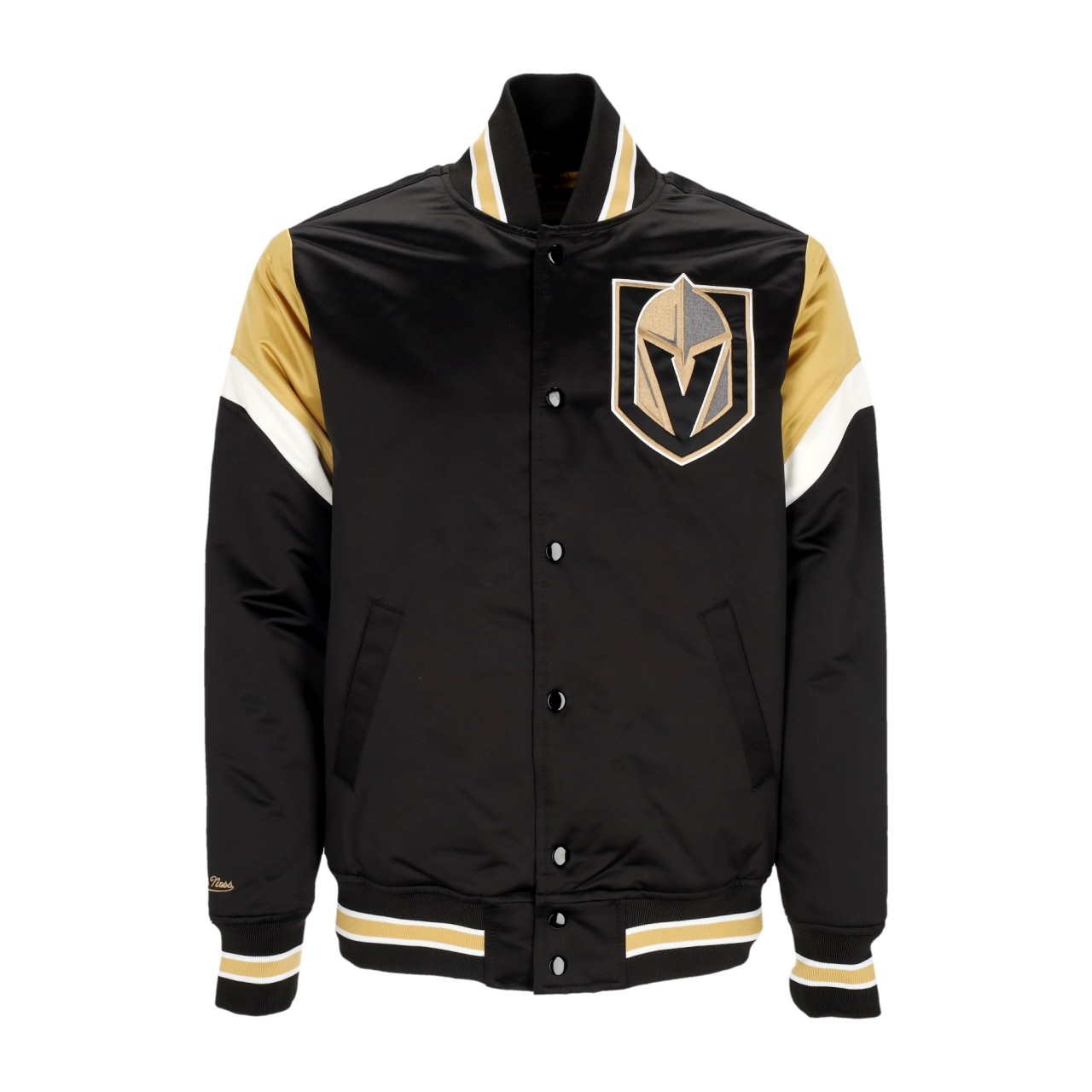 MITCHELL & NESS NHL HEAVYWEIGHT SATIN JACKET VEGKNI OJBF5516-VGKYYPPPBLCK