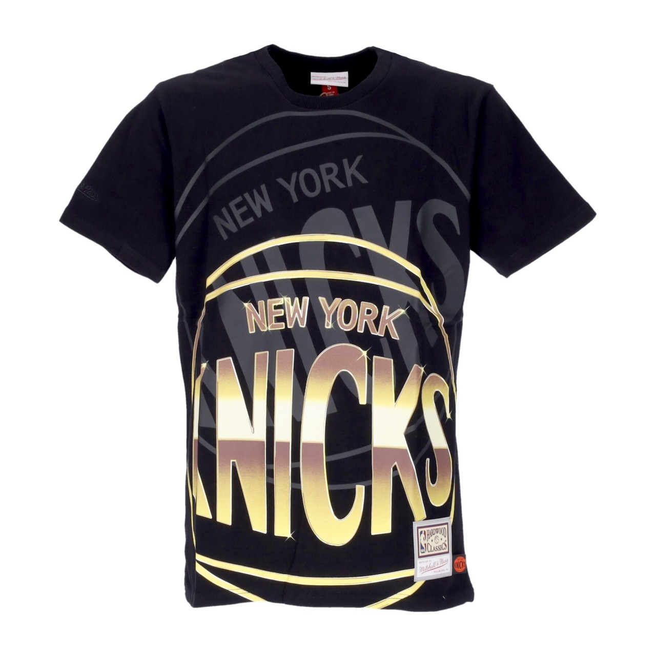 MITCHELL & NESS NBA BIG FACE 4.0 TEE HARDWOOD CLASSICS NEYKNI TCRW1260-NYKYYPPPBLCK