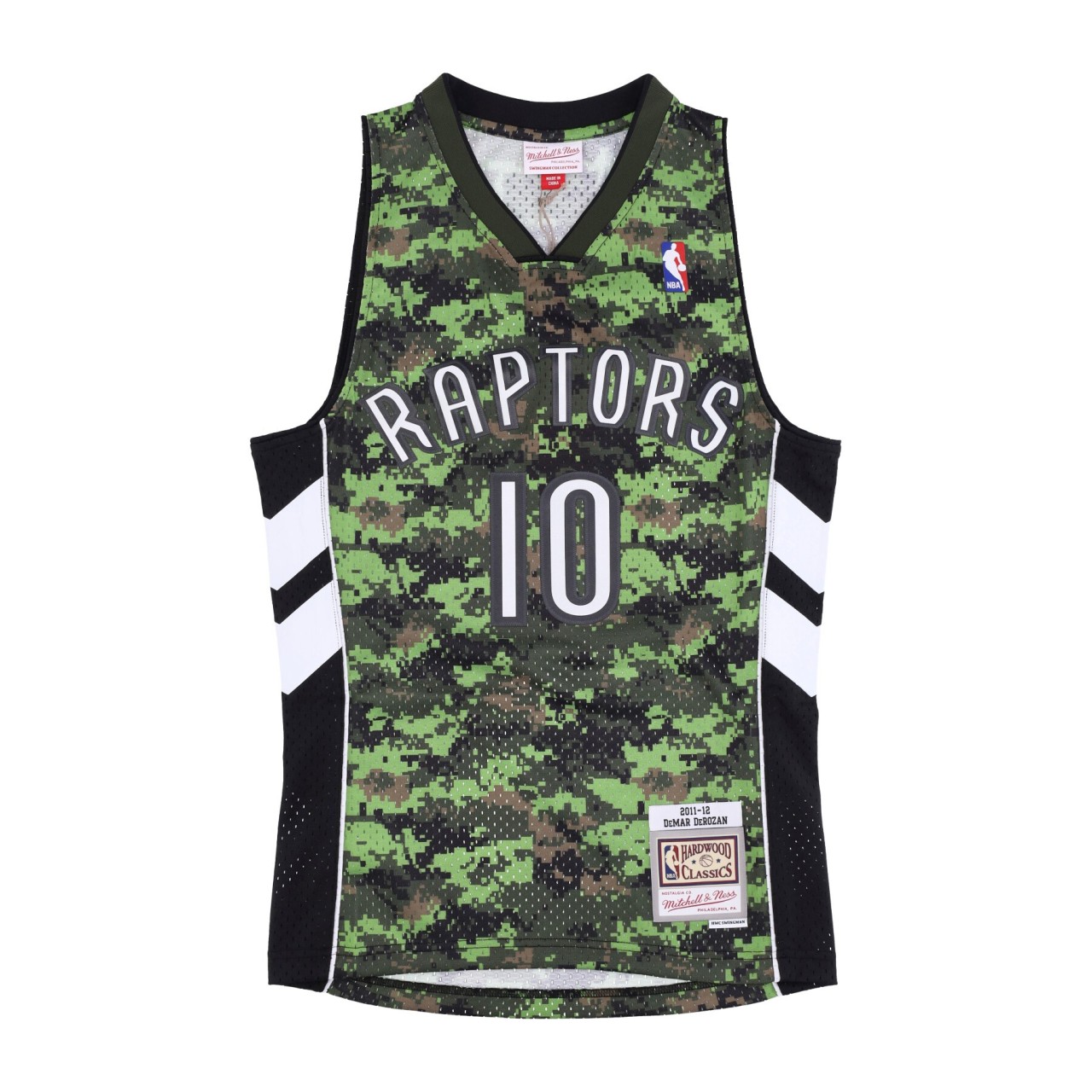 MITCHELL & NESS NBA SWINGMAN JERSEY HARDWOOD CLASSICS NO 10 DEMAR DEROZAN TORRAP SMJY3373-TRA11DDOCAMO