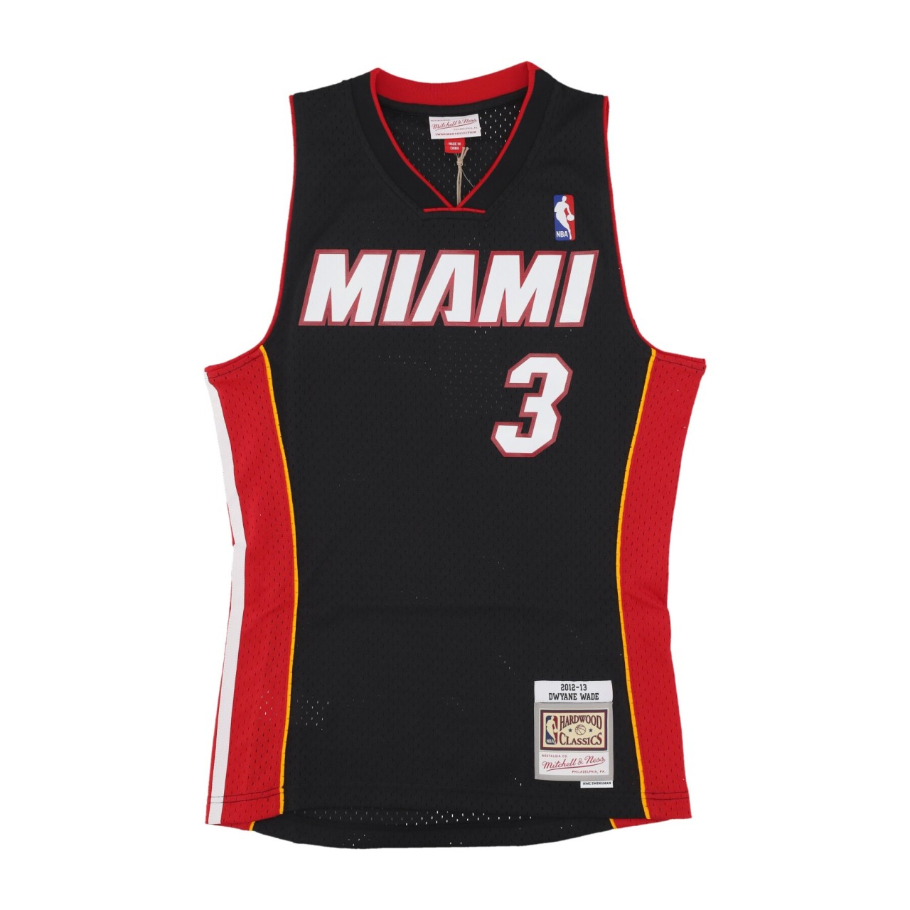 MITCHELL & NESS NBA BLACK JERSEY 2012 NO 3 DWYANE WADE MIAHEA SMJY6132-MHE12DWABLCK