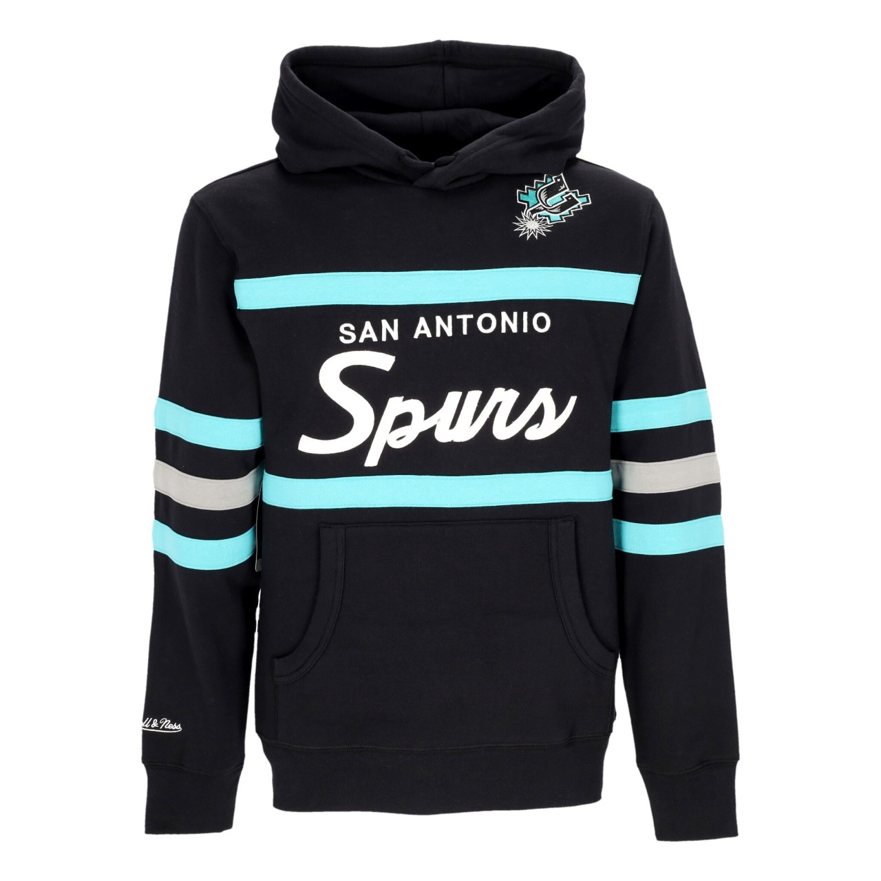 MITCHELL & NESS NBA HEAD COACH HOODIE SAASPU FPHD6293-SASYYPPPBLCK