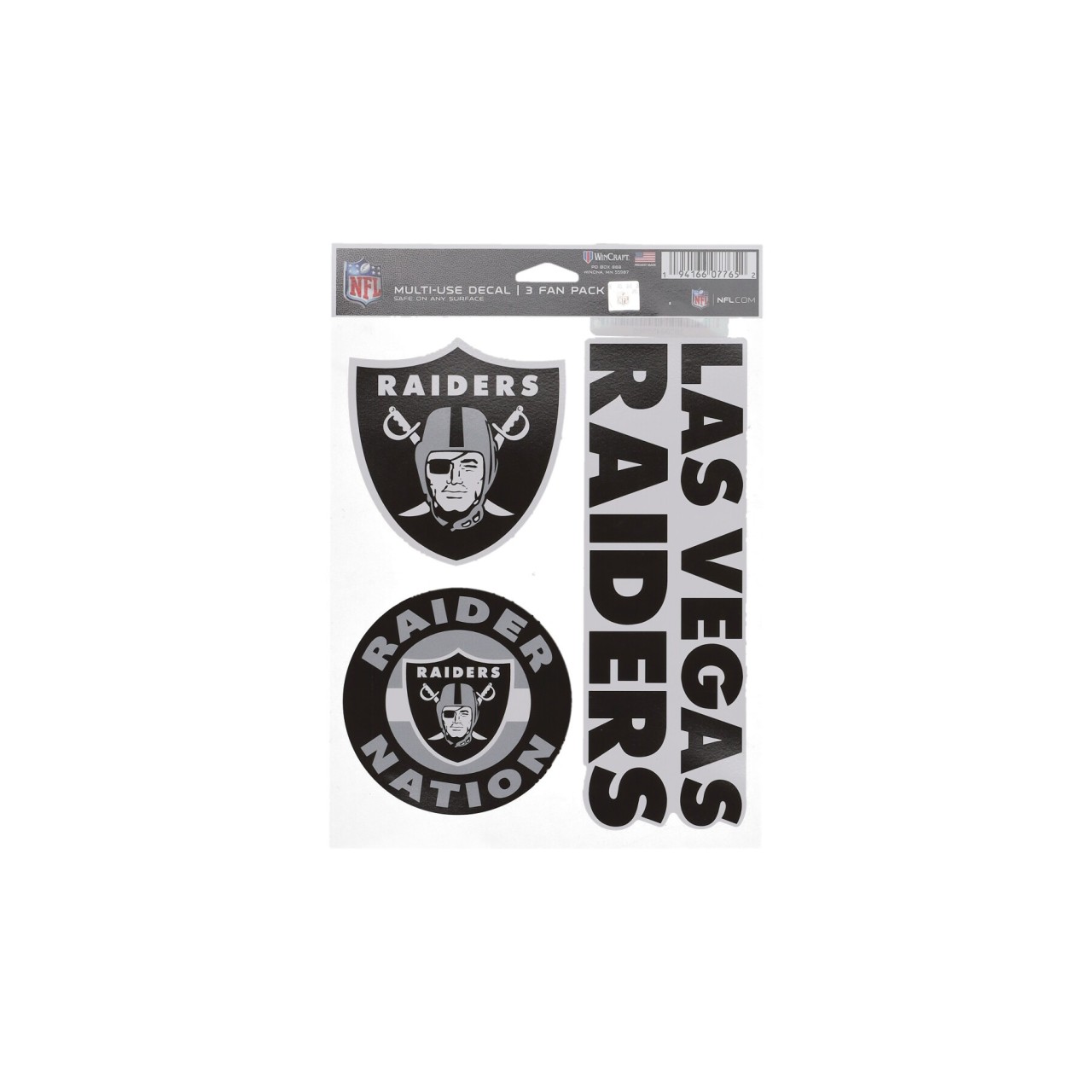 WINCRAFT NFL 5.5 x 7.75” FAN PACK DECALS LASRAI 07765320