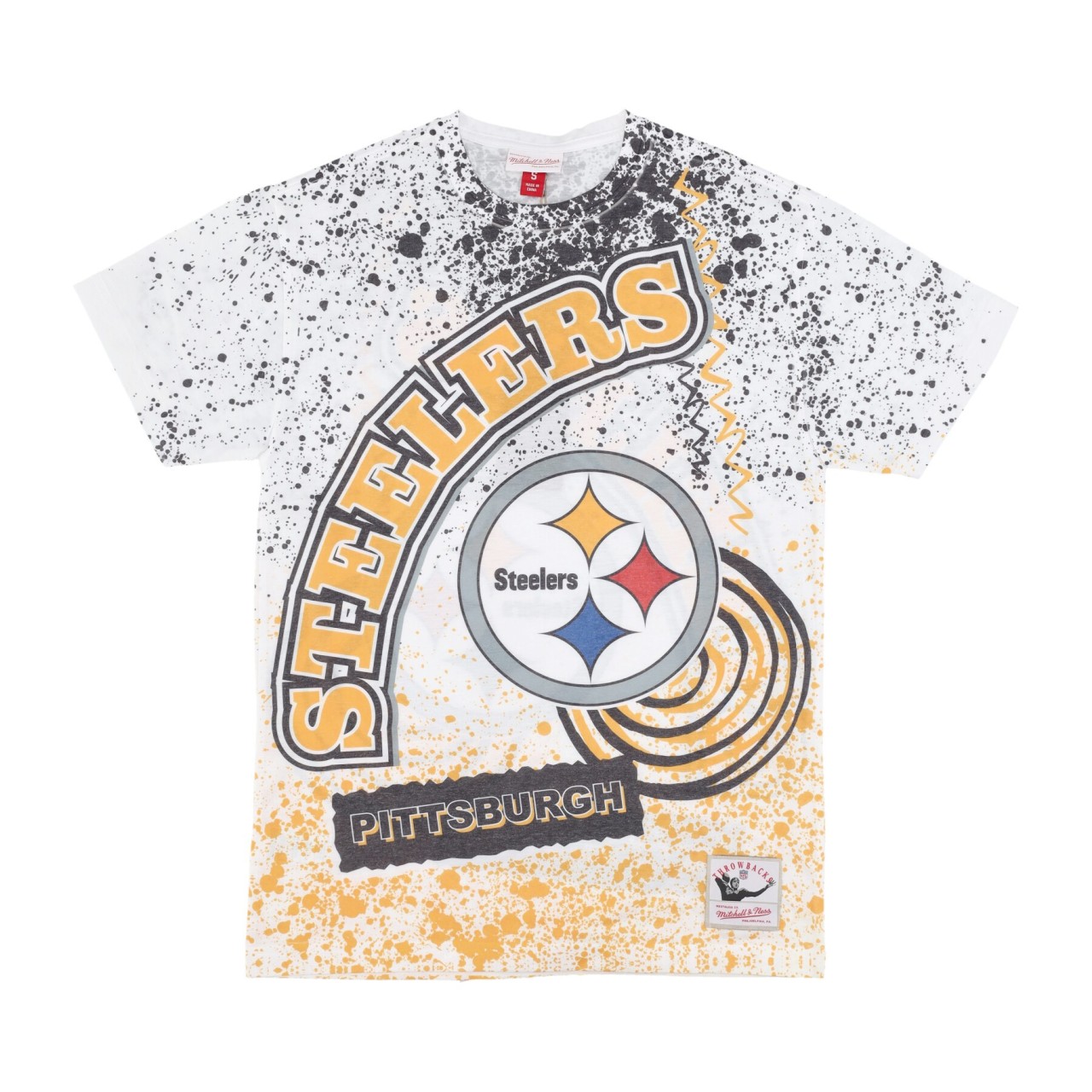 MITCHELL & NESS NFL TEAM BURST SUBLIMATED TEE PITSTE TCRW5942-PSTYYPPPWHIT