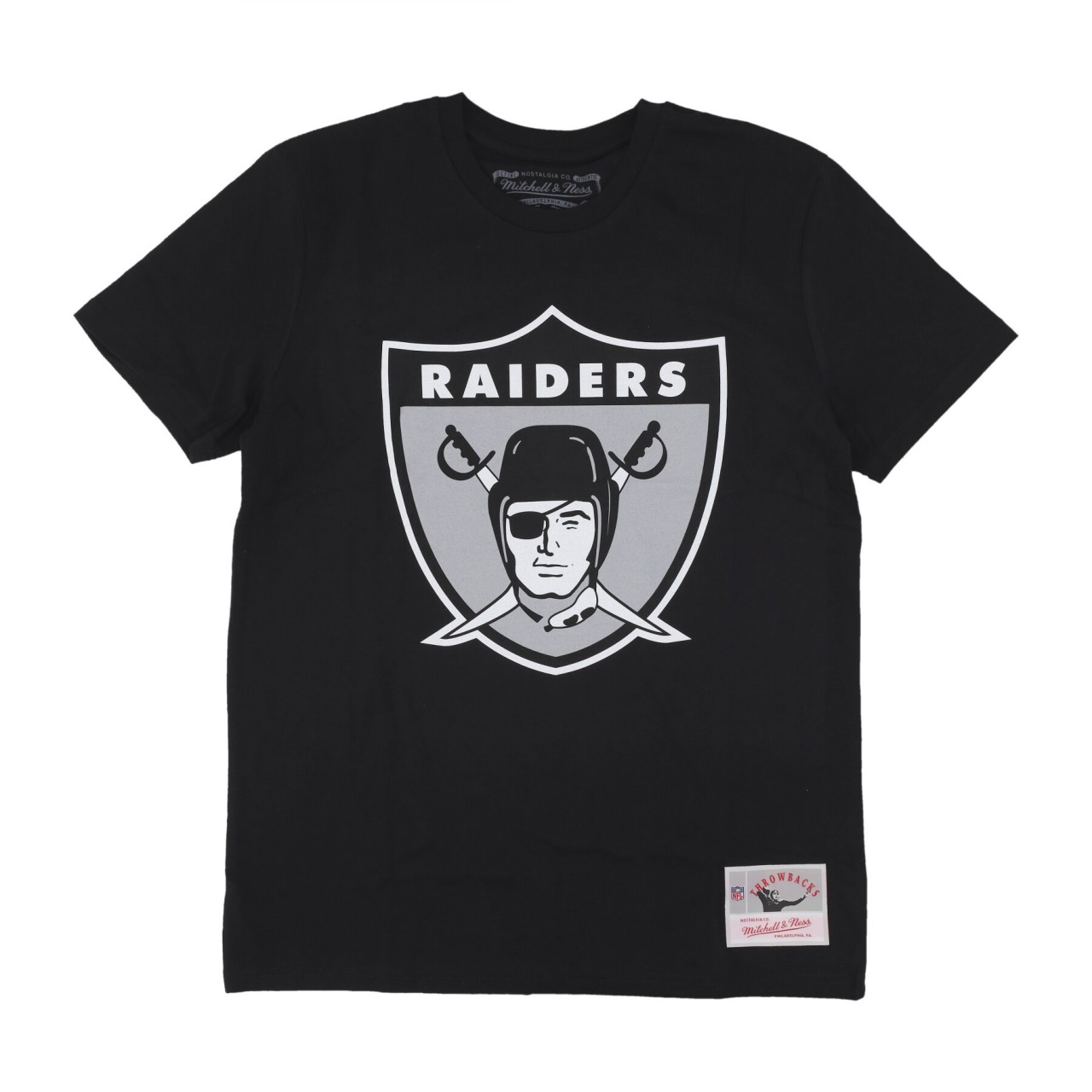 MITCHELL & NESS NFL TEAM LOGO TEE UPD OAKRAI BMTRINTL1270-ORABLCK