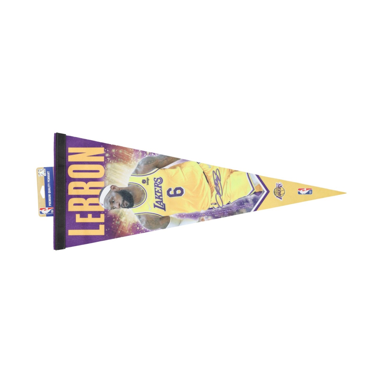 WINCRAFT NBA 12 x 30” PREMIUM PLAYER PENNANT NO 6 LEBRON JAMES LOSLAK 02509021