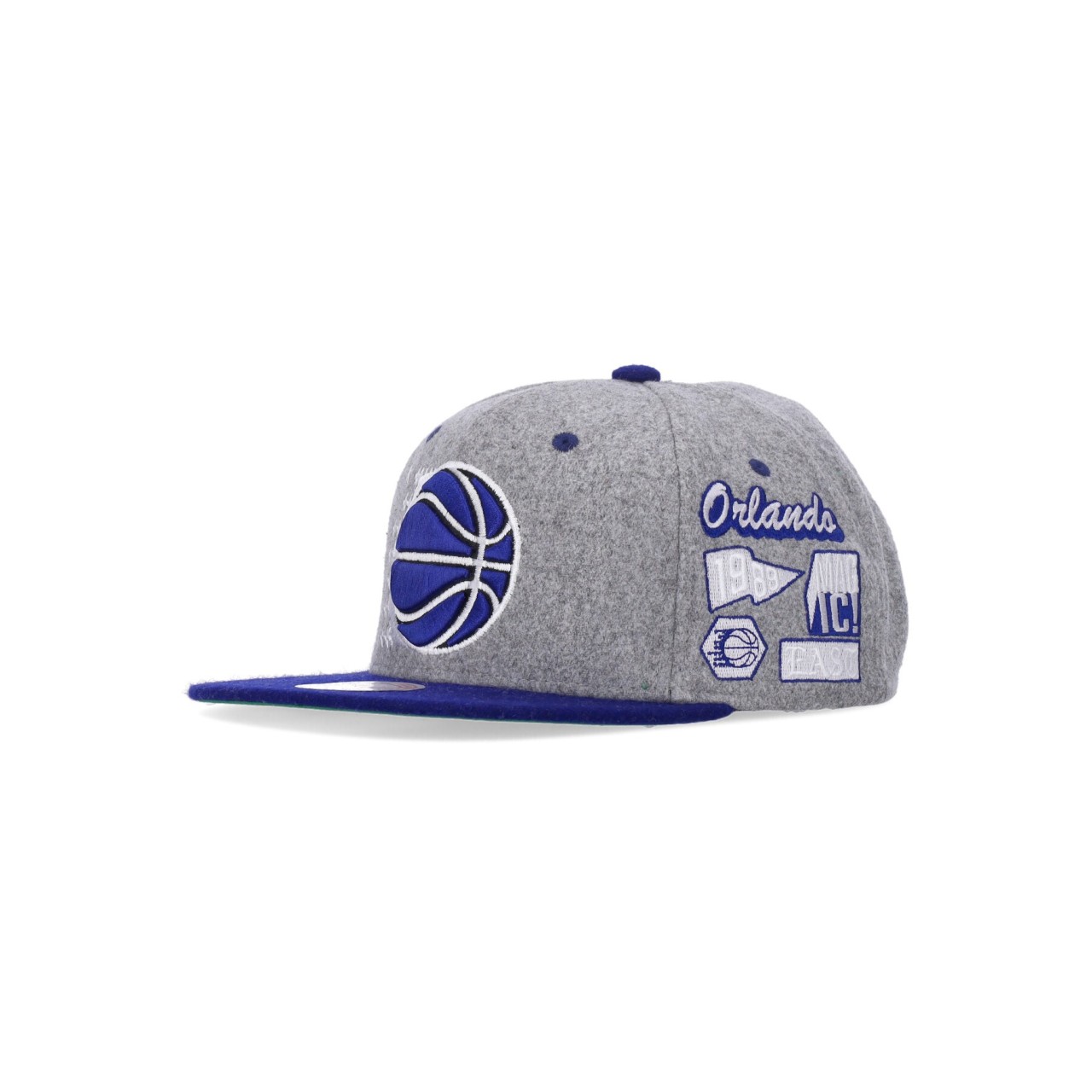 MITCHELL & NESS NBA MELTON PATCH SNAPBACK HARDWOOD CLASSICS ORLMAG HHSS4786-OMAYYPPPGREY