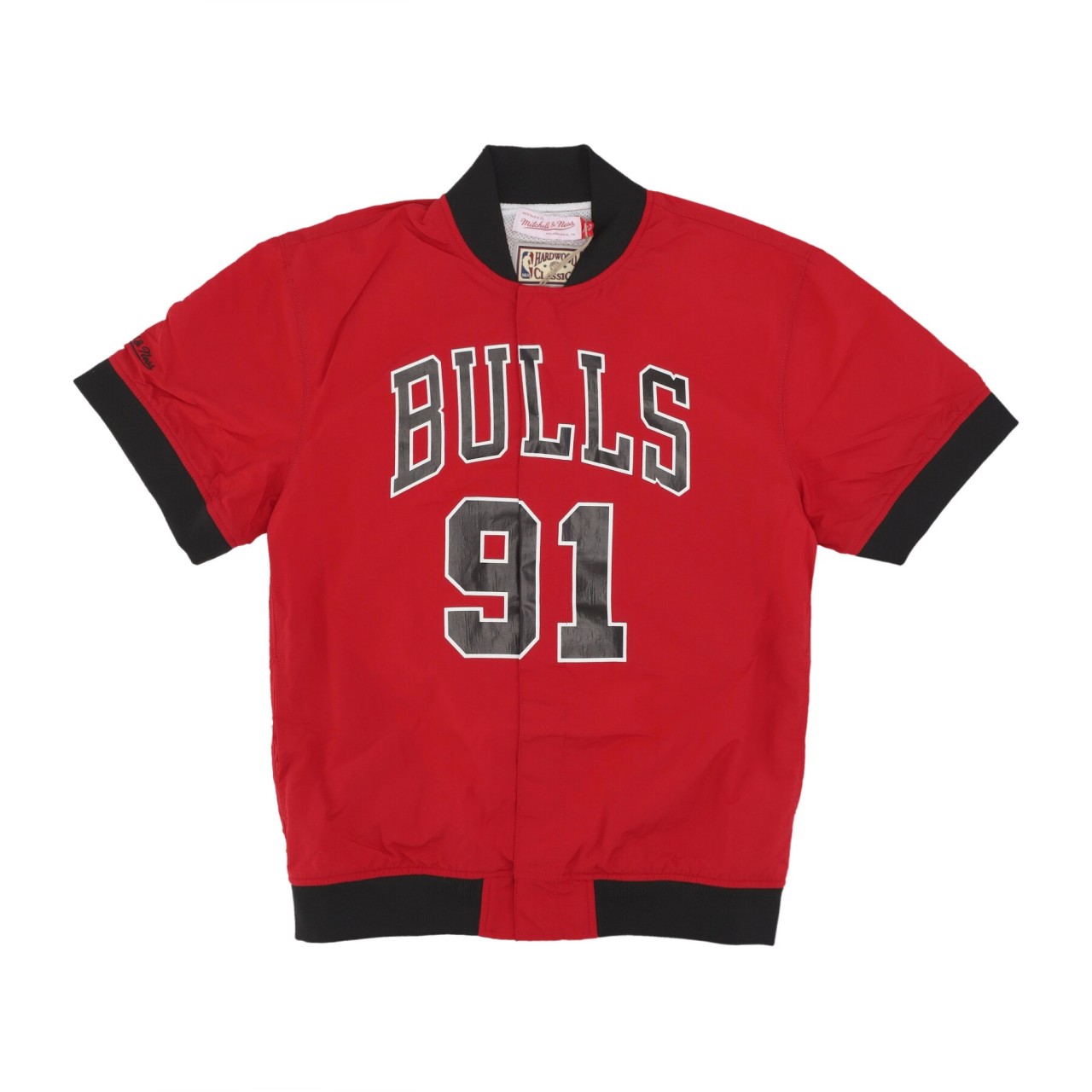 MITCHELL & NESS NBA OFF COURT WARM UP JACKET NO 91 DENNIS RODMAN CHIBUL OJZP5501-CBUYYDRDSCAR