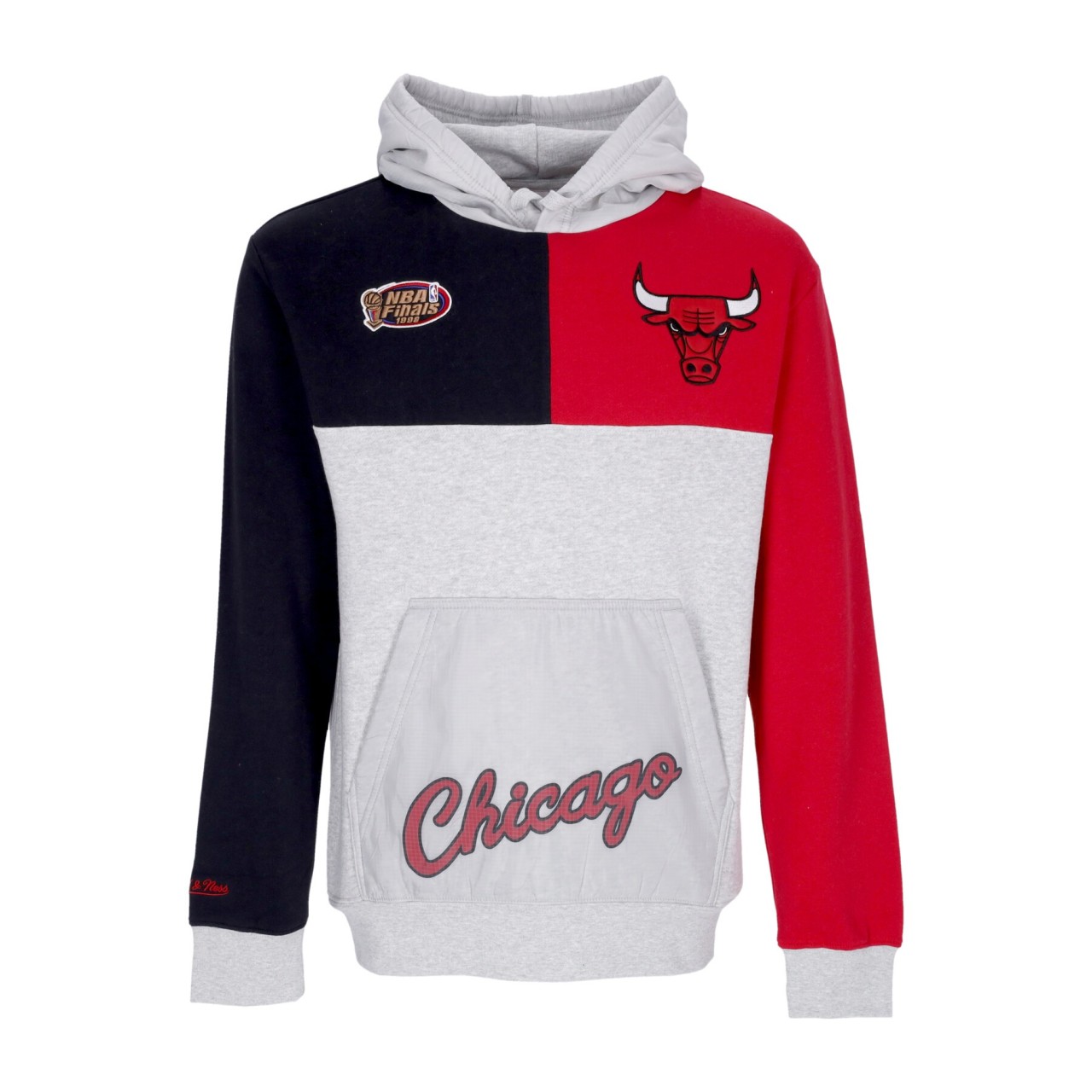 MITCHELL & NESS NBA TIE BREAKER FLEECE HOODIE HARDWOOD CLASSICS CHIBUL FPHD4991-CBUYYPPPGHRD