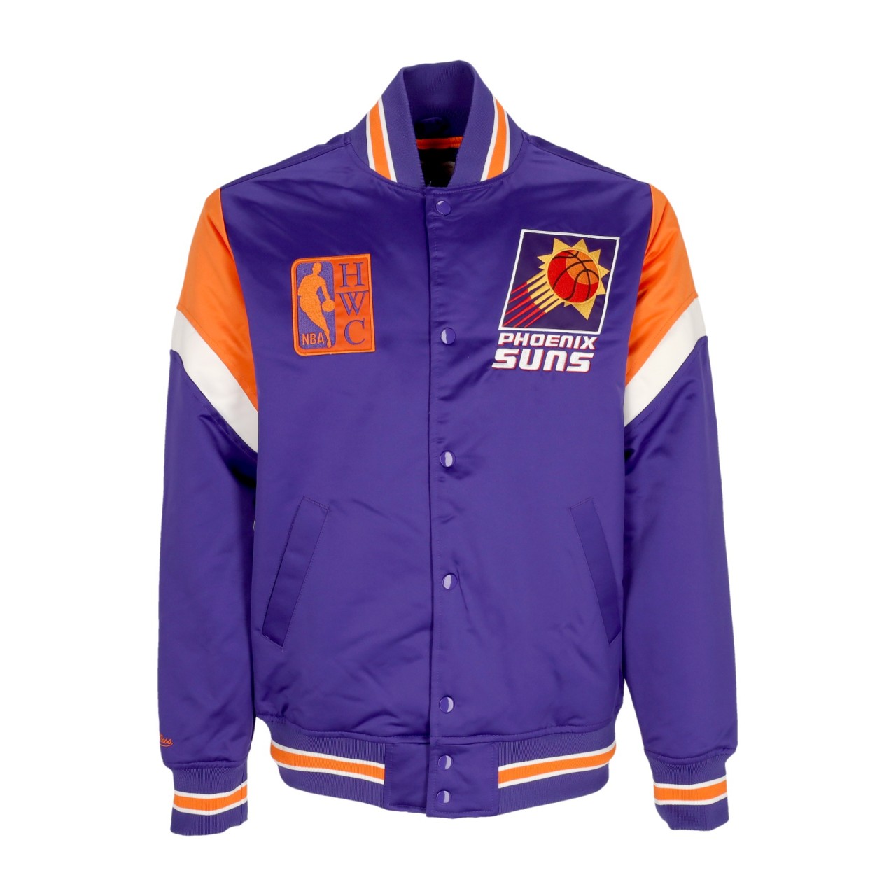 MITCHELL & NESS NBA HEAVYWEIGHT SATIN JACKET PHOSUN OJBF5516-PSUYYPPPPURP