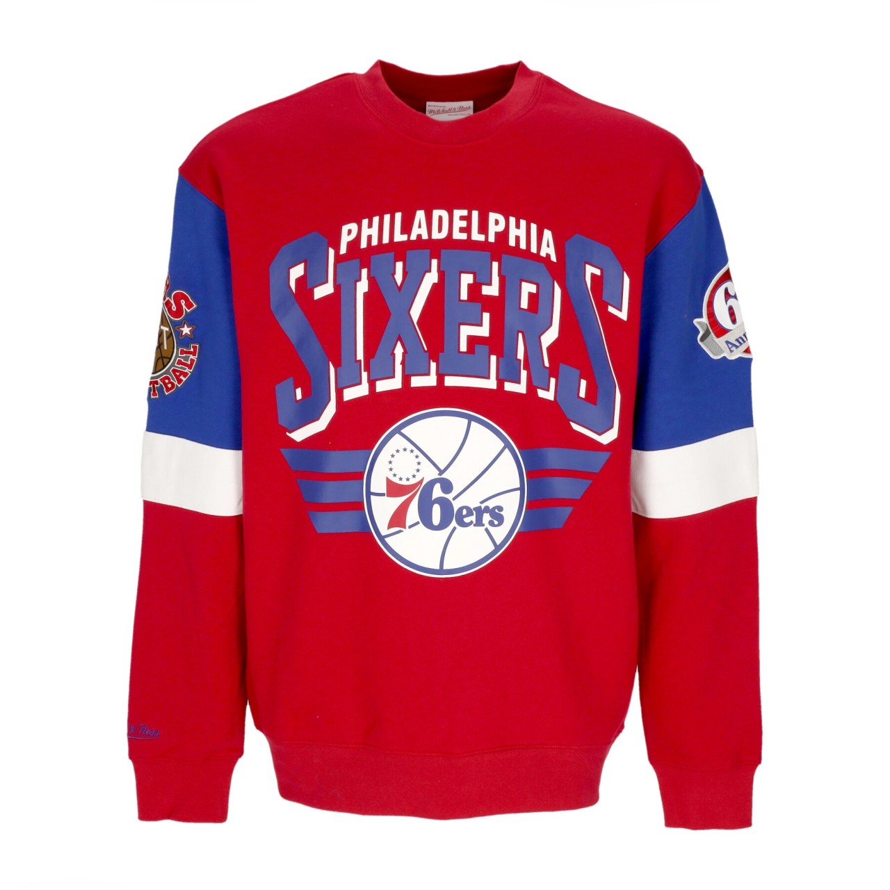 MITCHELL & NESS NBA ALL OVER CREW 3.0 PHI76E FCPO5512-P76YYPPPSCAR