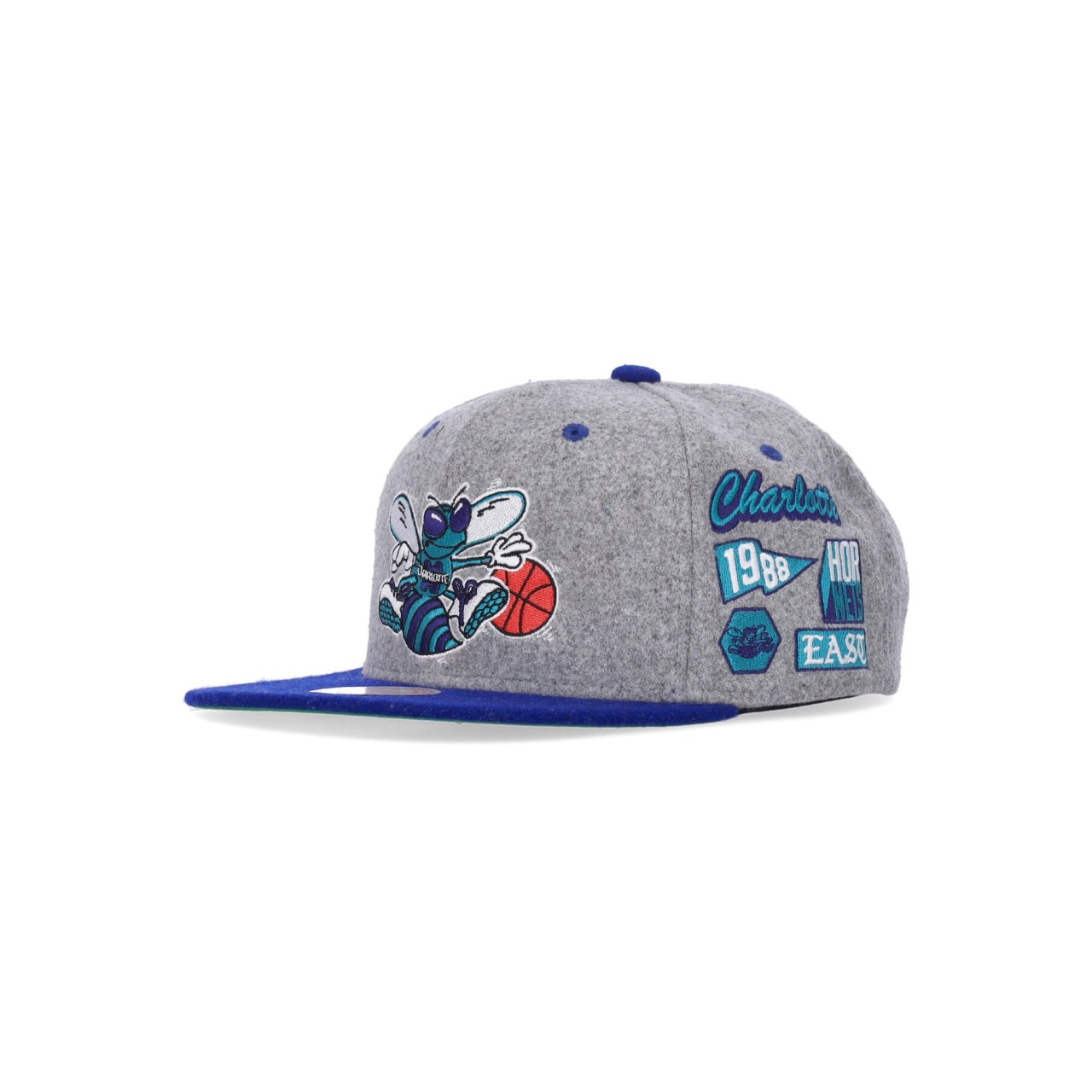 MITCHELL & NESS NBA MELTON PATCH SNAPBACK HARDWOOD CLASSICS CHAHOR HHSS4786-CHOYYPPPGREY