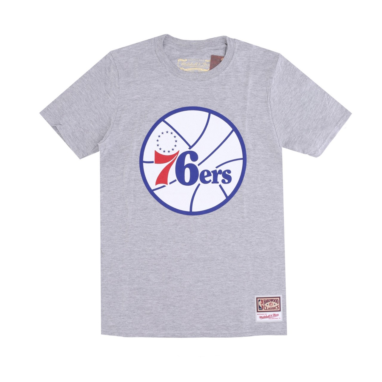 MITCHELL & NESS NBA TEAM LOGO TEE HARDWOOD CLASSICS PHI76E BMTRINTL1051-P76GREY