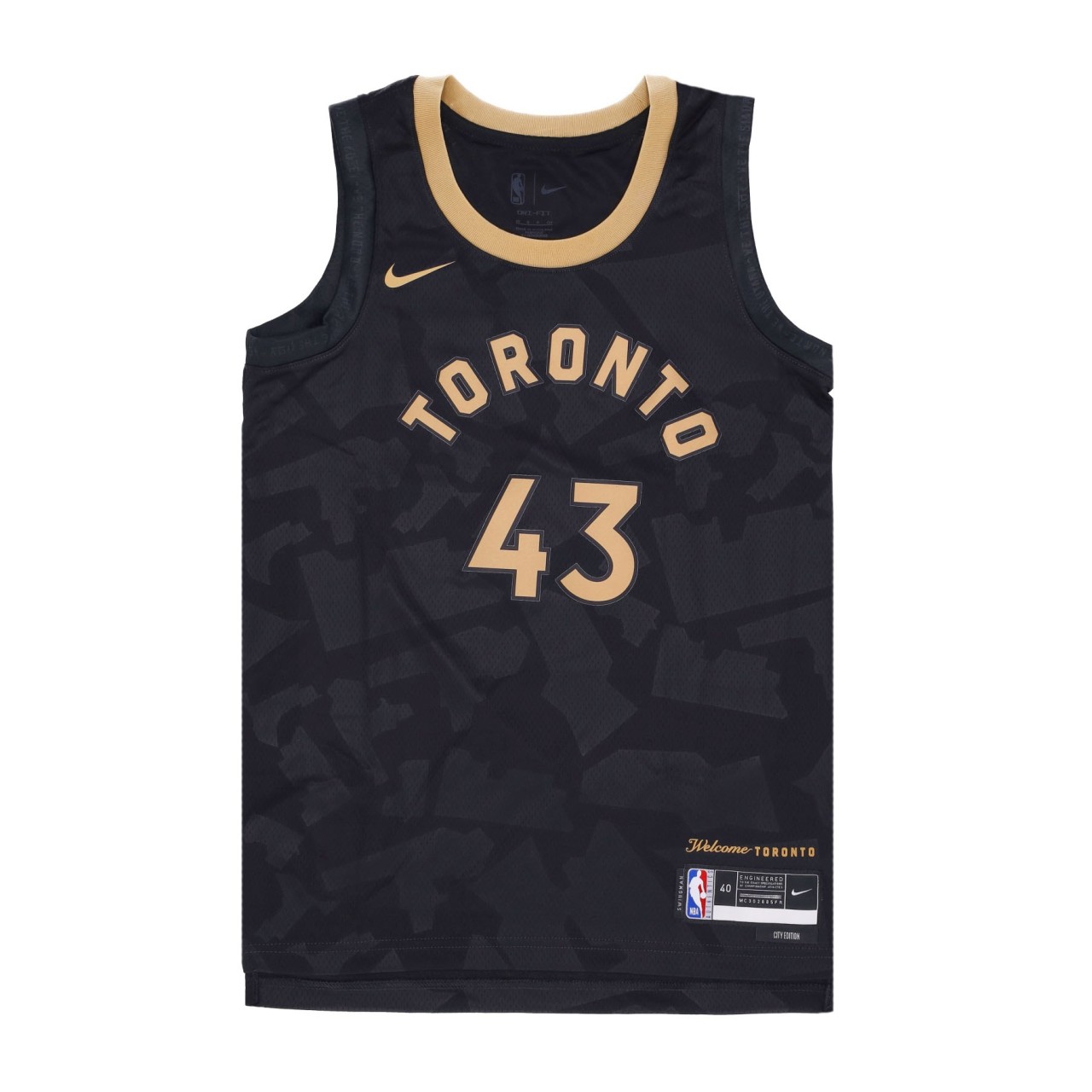 NIKE NBA NBA CITY EDITION 22 DRI-FIT JERSEY NO 43 PASCAL SIAKAM TORRAP DO9611-011