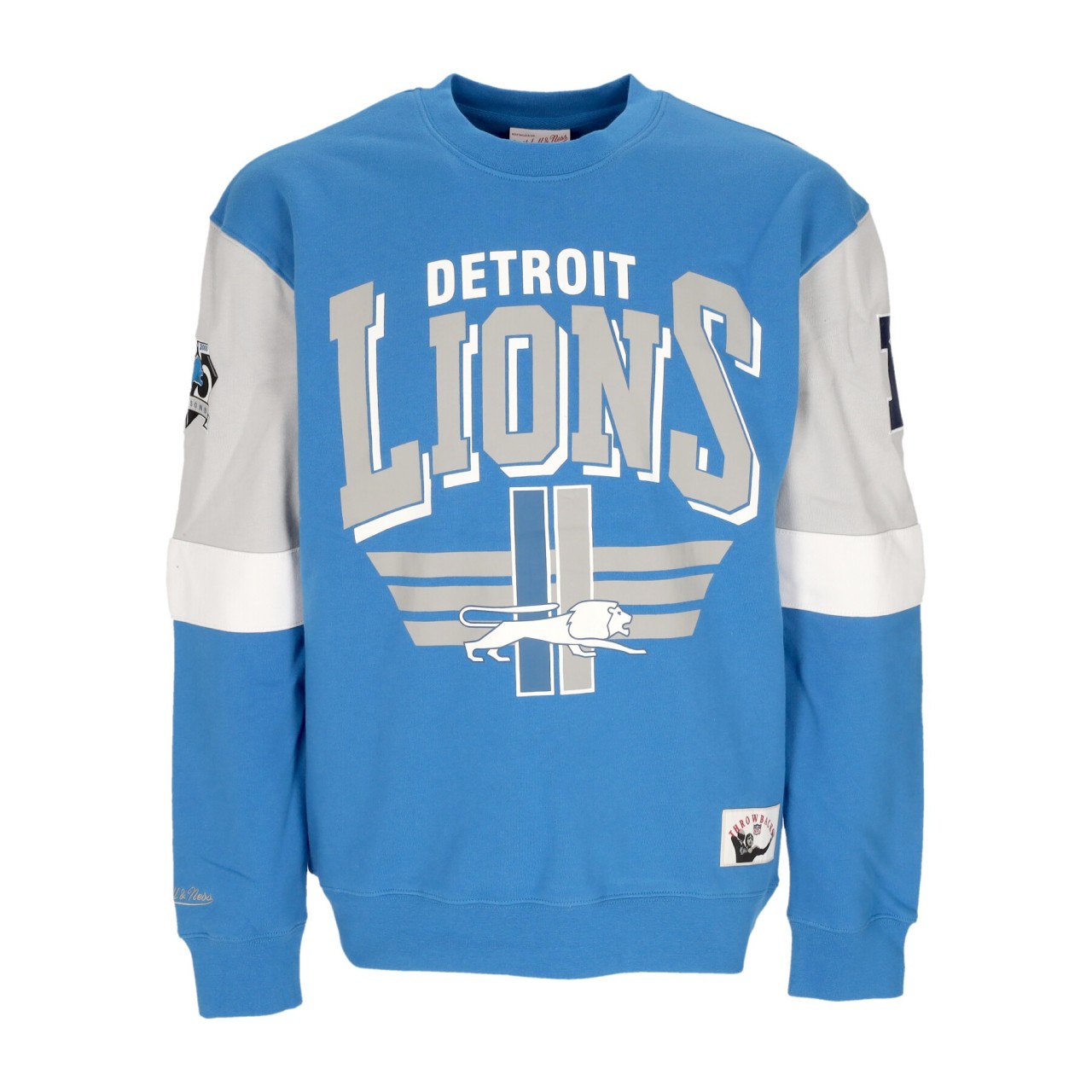 MITCHELL & NESS NFL ALL OVER CREW 3.0 DETLIO FCPO5512-DLIYYPPPLNBL