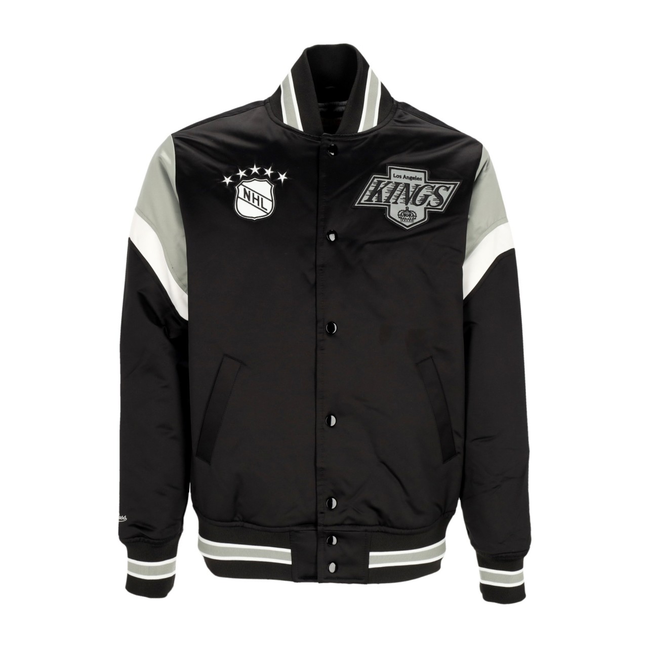 MITCHELL & NESS NHL HEAVYWEIGHT SATIN JACKET LOSKIN OJBF5516-LAKYYPPPBLCK