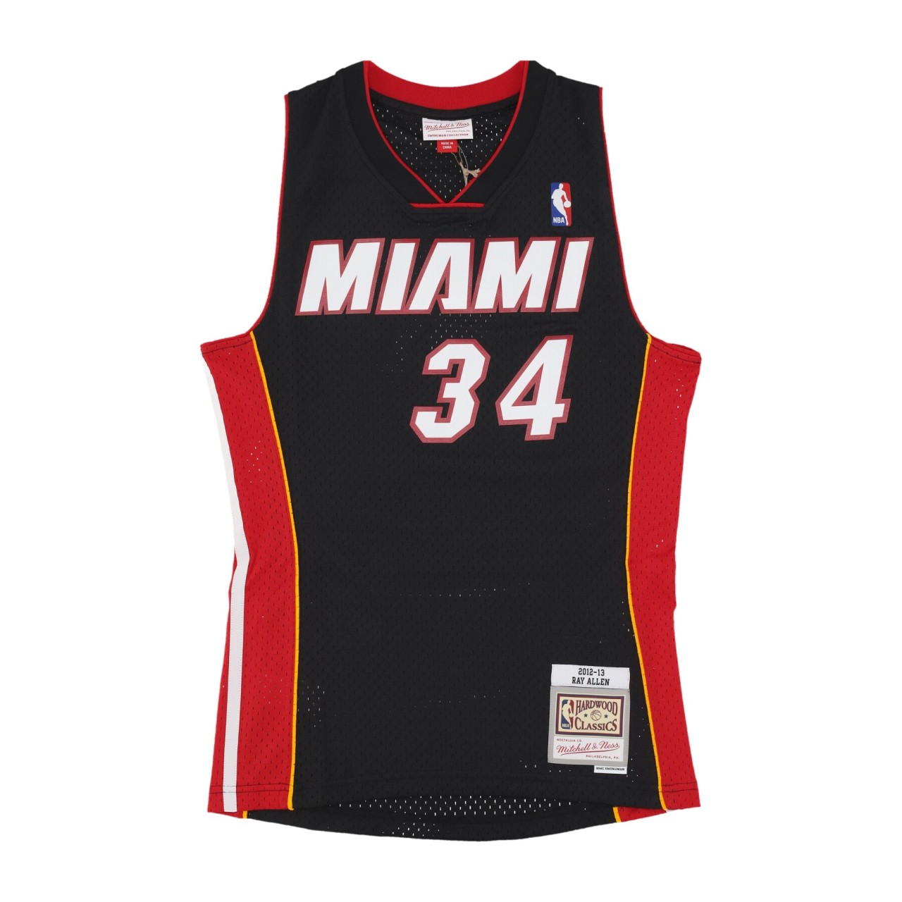 MITCHELL & NESS NBA BLACK JERSEY 2012 NO 34 RAY ALLEN MIAHEA SMJY6134-MHE12RALBLCK