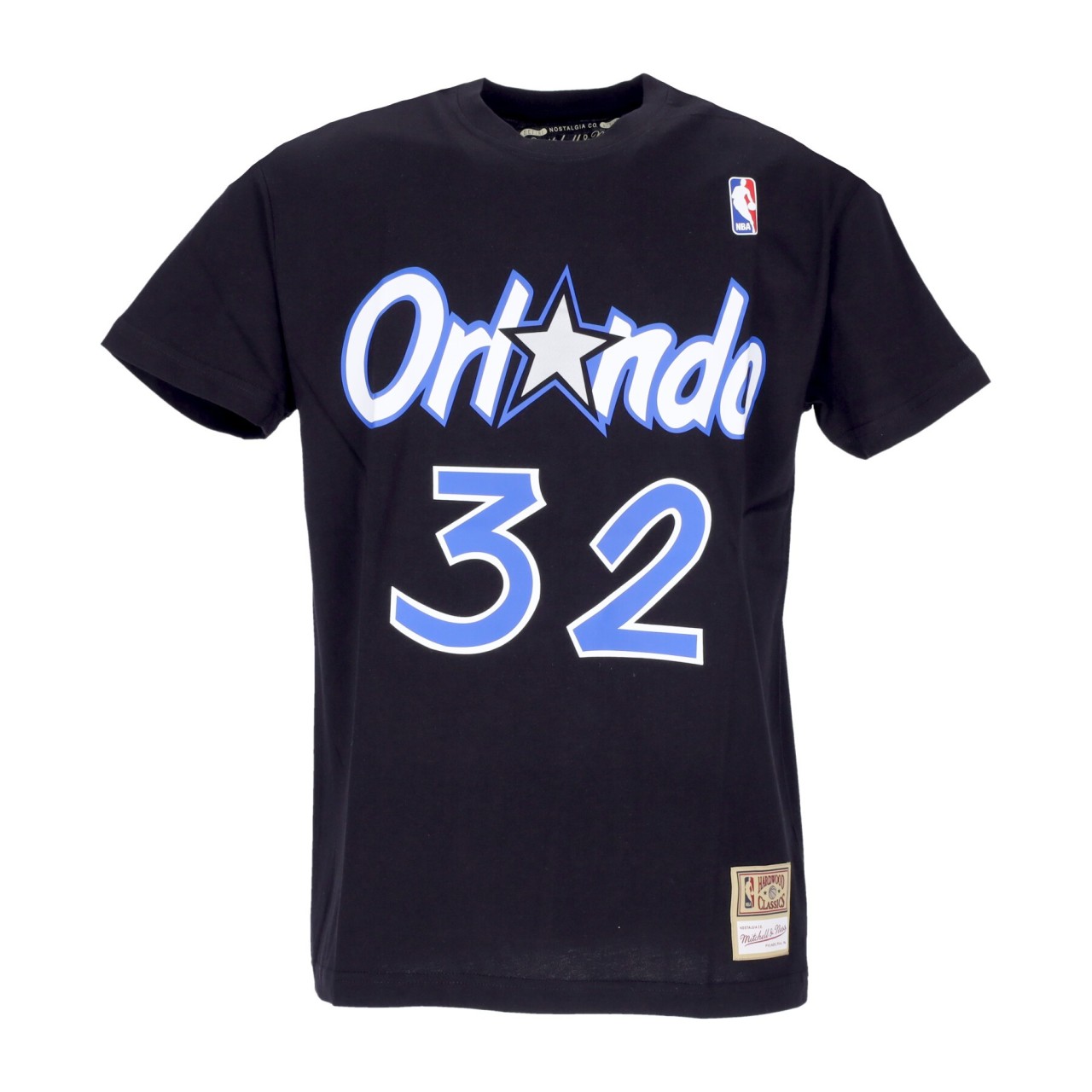 MITCHELL & NESS NBA TEE HARDWOOD CLASSICS NO 32 SHAQUILLE O&#039;NEAL ORLMAG BMTRINTL1074-OMASOBLCK