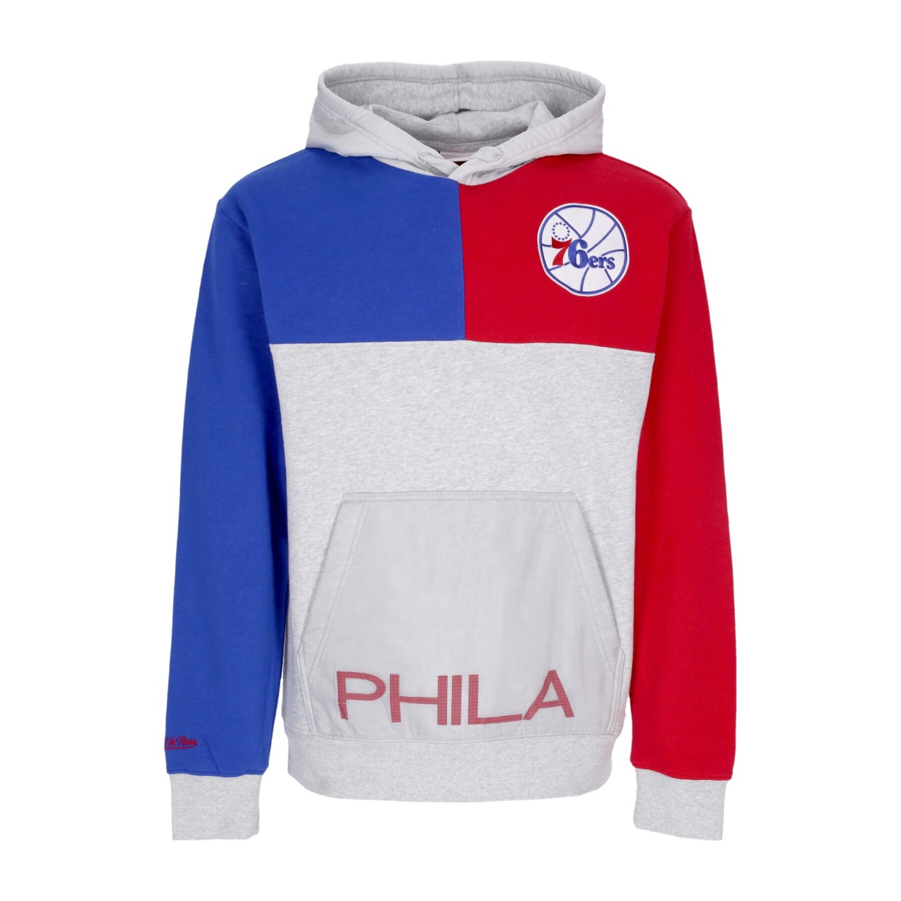 MITCHELL & NESS NBA TIE BREAKER FLEECE HOODIE PHI76E FPHD4991-P76YYPPPGHRY