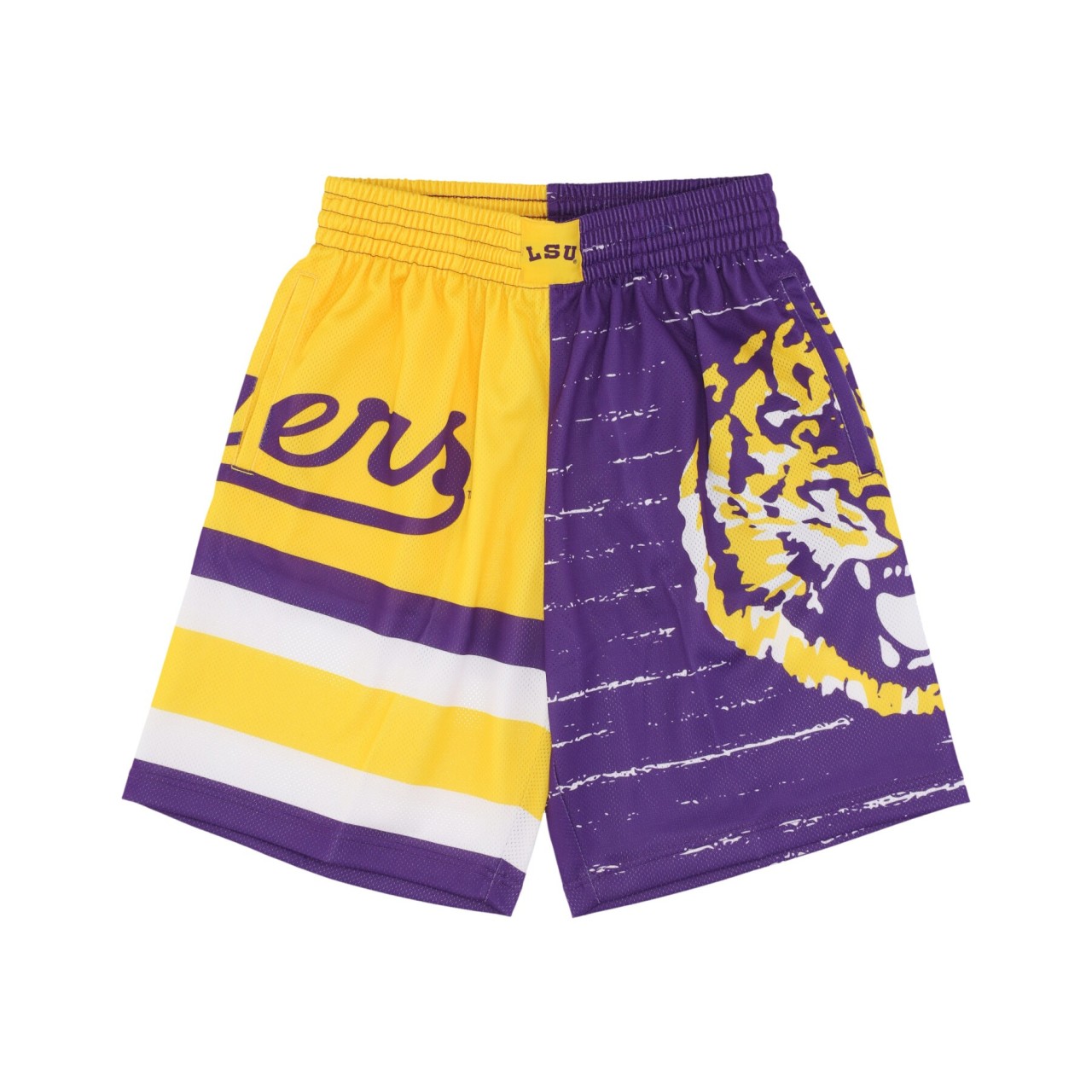 MITCHELL & NESS NCAA JUMBOTRON 3.0 SHORTS LOUTIG PSHR4984-LSUYYPPPMTWH