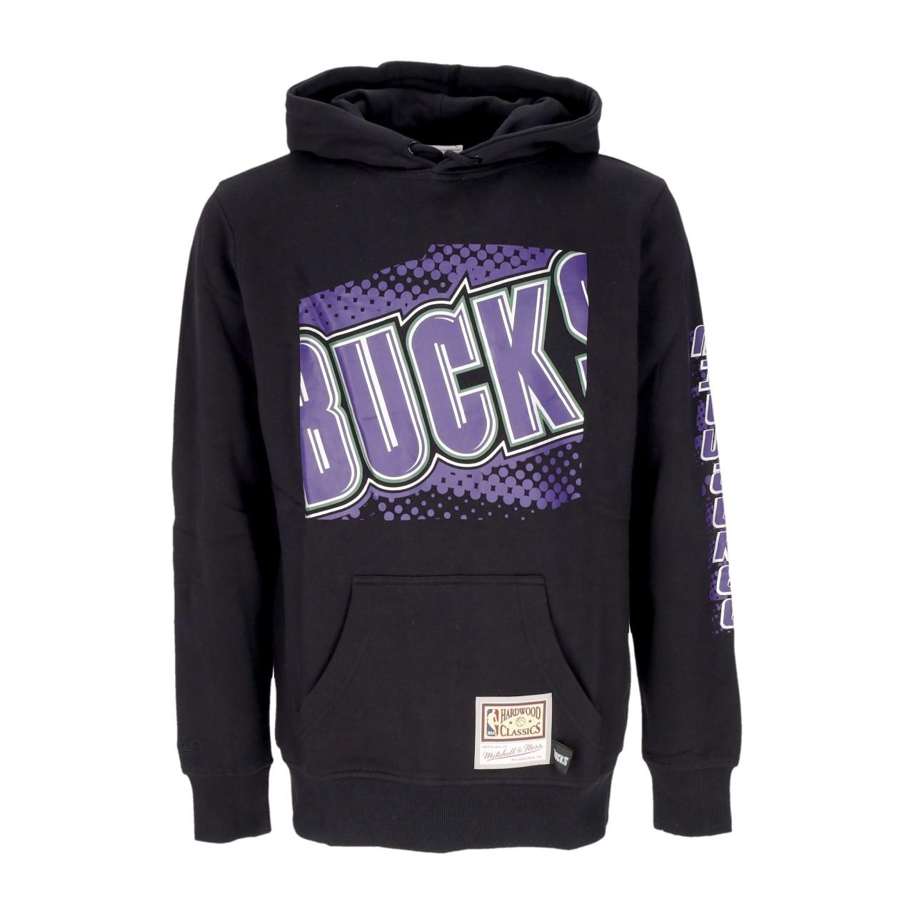 MITCHELL & NESS NBA BIG FACE 7.0 HOODIE MILBUC FPHD5901-MBUYYPPPBLCK