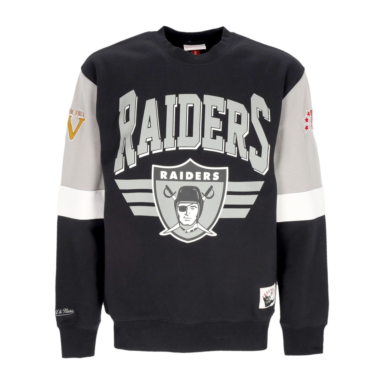 MITCHELL & NESS NFL ALL OVER CREW 3.0 OAKRAI FCPO5512-ORAYYPPPBLCK