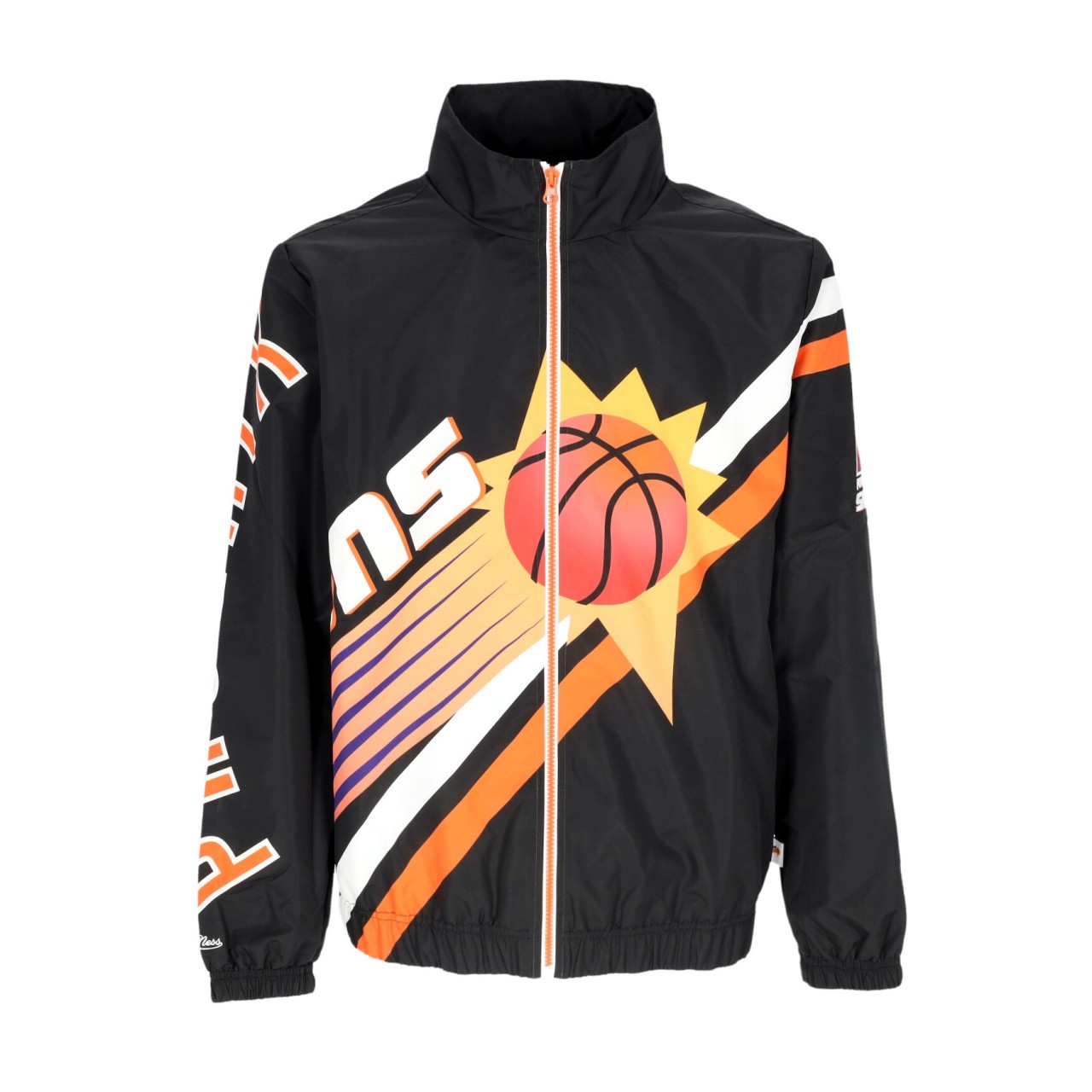 MITCHELL & NESS NBA EXPLODED LOGO WARM UP JACKET HARDWOOD CLASSICS PHOSUN OJZP4995-PSUYYPPPBLCK