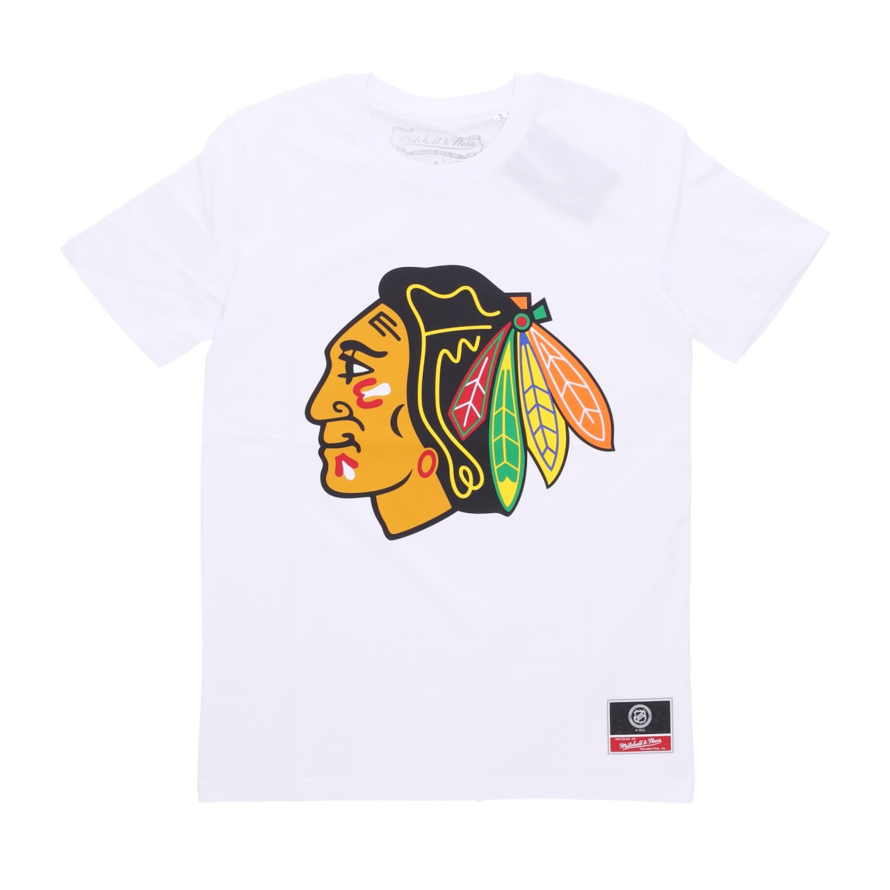 MITCHELL & NESS NHL TEAM LOGO TEE CHIBLA BMTRINTL1180-CBHWHIT