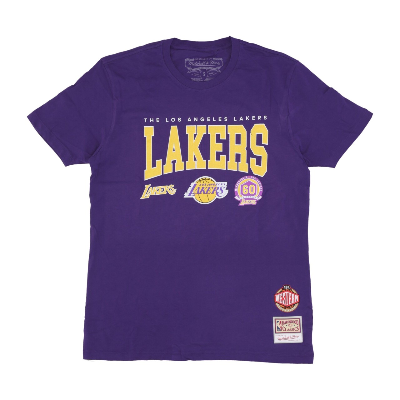 MITCHELL & NESS NBA HWC CHAMP STACK TEE LOSLAK BMTRINTL1262-LALPURP