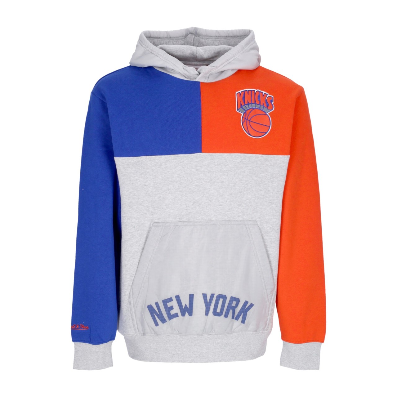 MITCHELL & NESS NBA TIE BREAKER FLEECE HOODIE HARDWOOD CLASSICS NEYKNI FPHD4991-NYKYYPPPGHRY