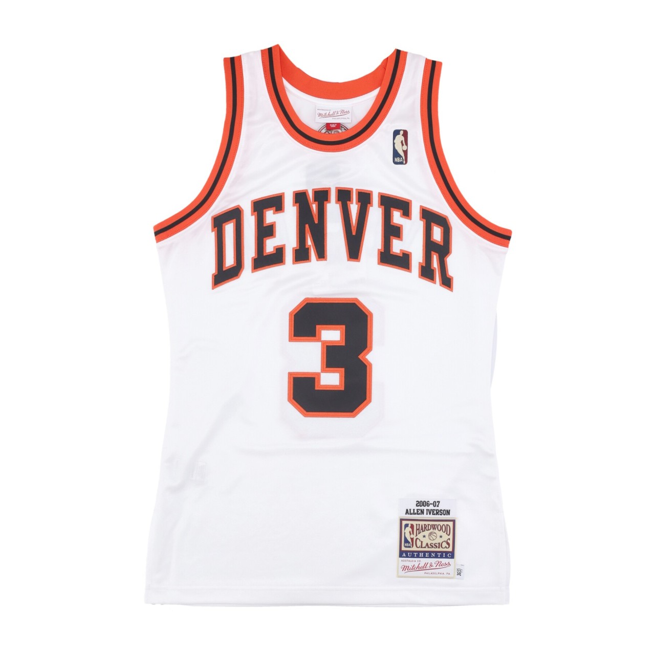 MITCHELL & NESS NBA HWC JERSEY 2006 NO 3 ALLEN IVERSON DENNUG AJY45689-DNU06AIVWHIT