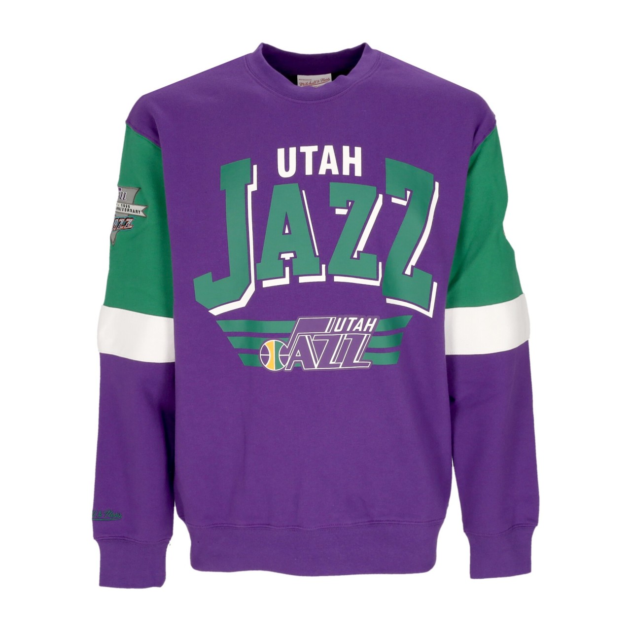 MITCHELL & NESS NBA ALL OVER CREW 3.0 UTAJAZ FCPO5512-UJAYYPPPPURP