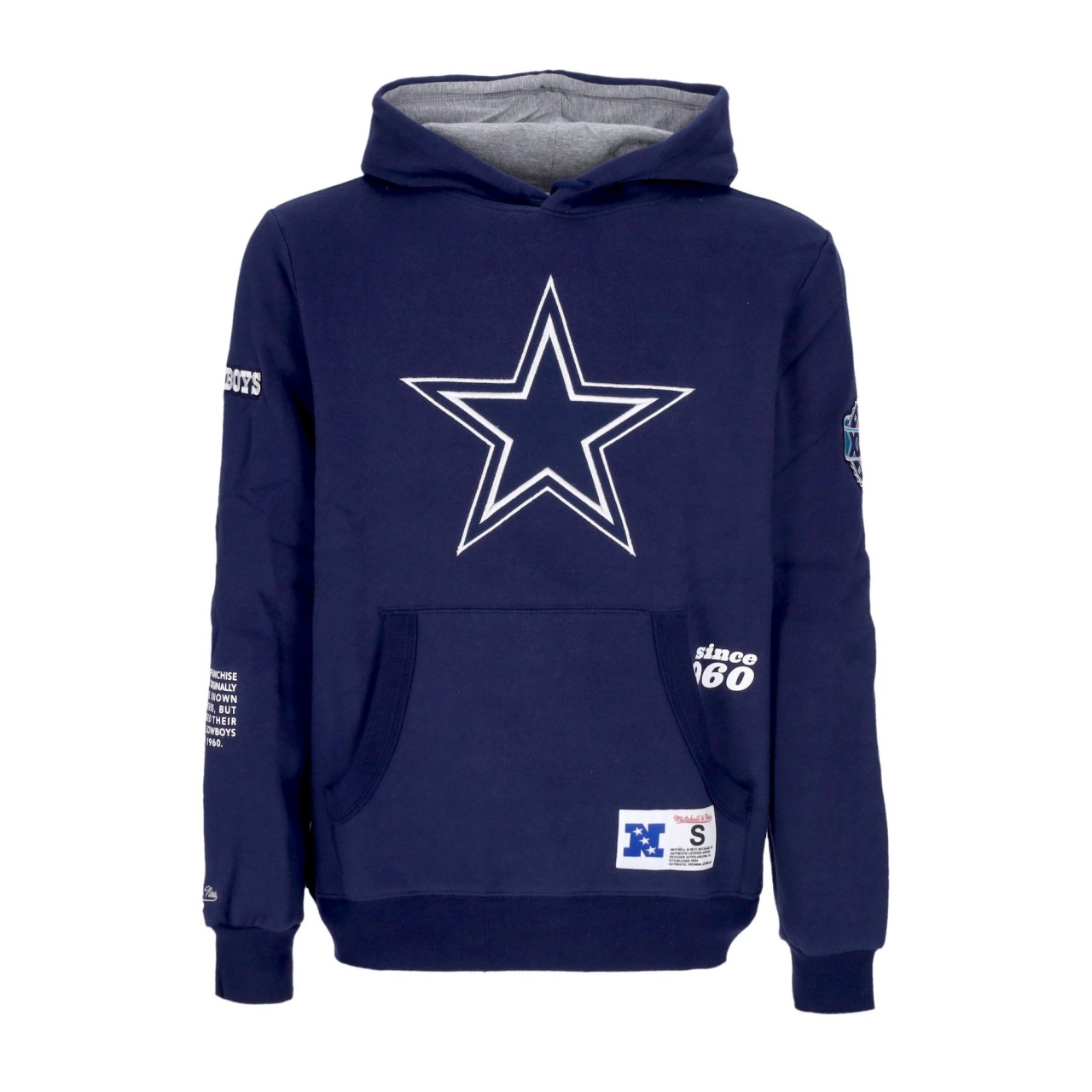 MITCHELL & NESS NFL TEAM ORIGINS FLEECE HOODIE DALCOW FPHD4849-DCOYYPPPNAVY