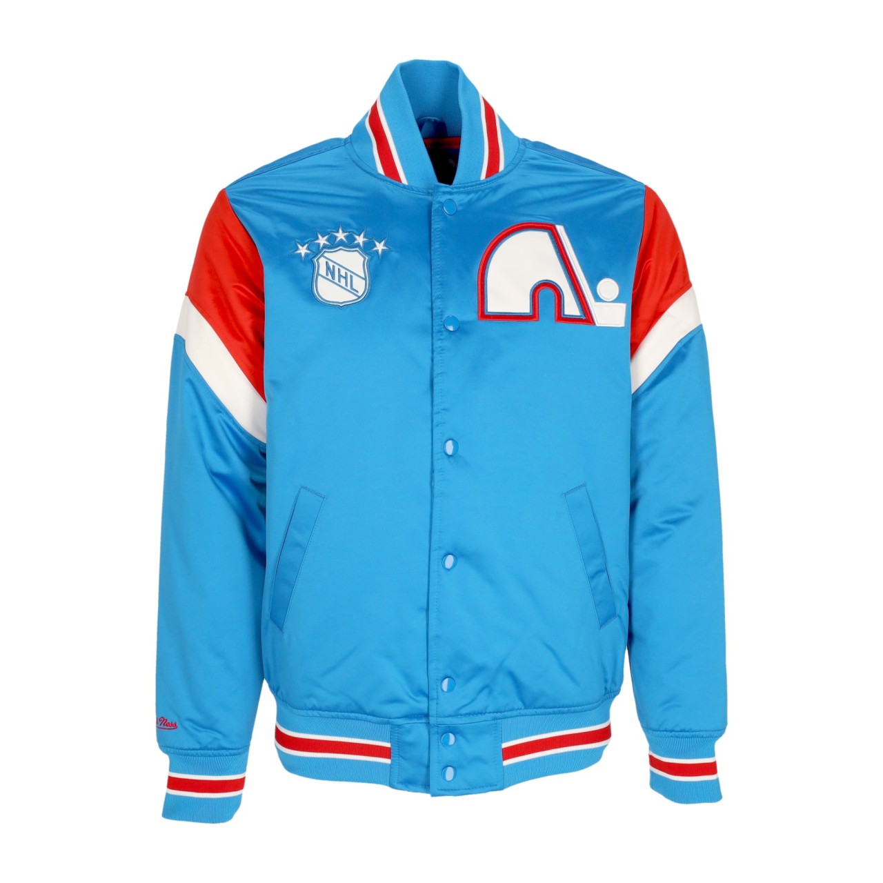 MITCHELL & NESS NHL HEAVYWEIGHT SATIN JACKET QUENOR OJBF5516-QNOYYPPPLTBL