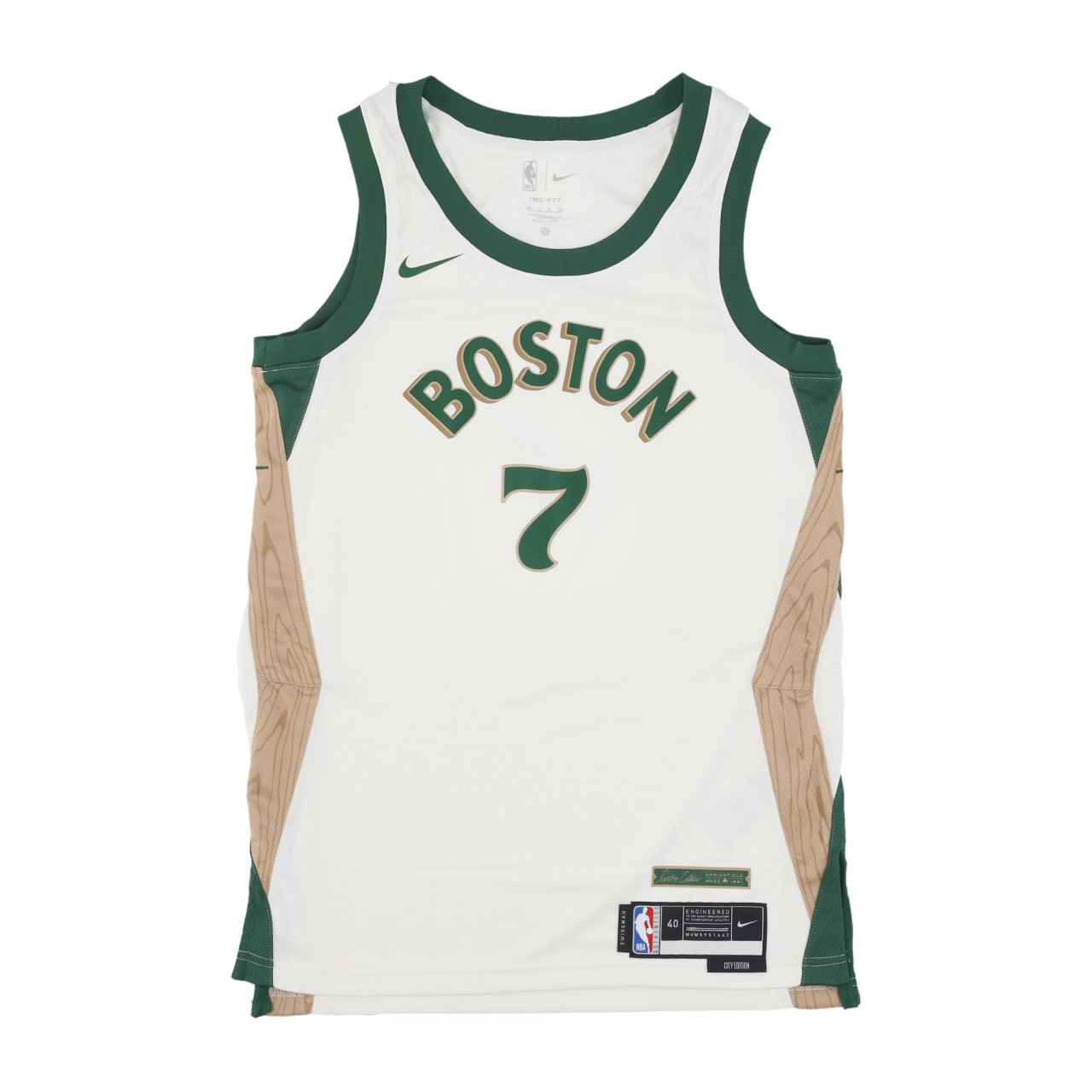 NIKE NBA NBA CITY EDITION 2023/24 DRI-FIT SWINGMAN JERSEY NO 7 JAYLEN BROWN BOSCEL DX8488-135