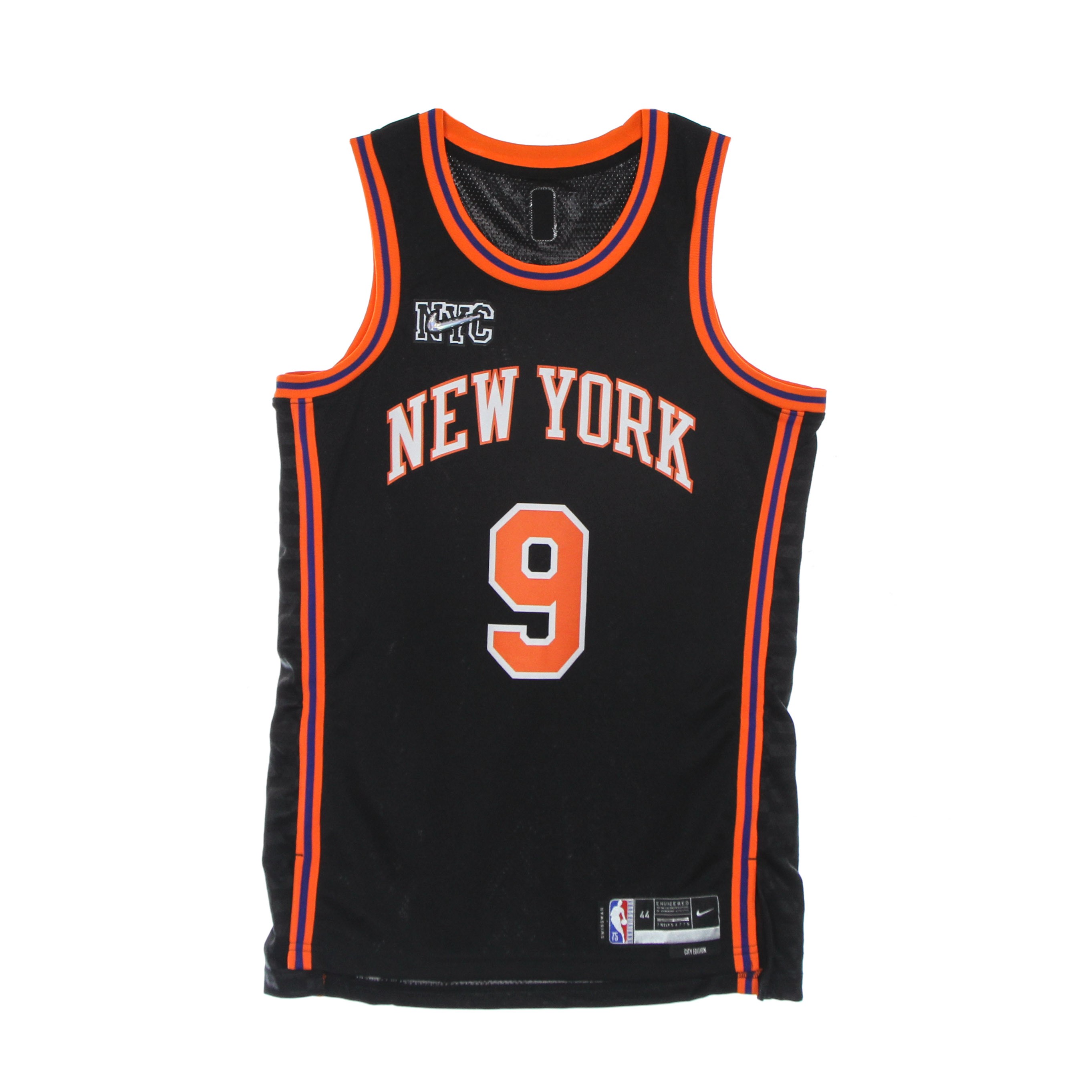 Nike City Edition New York Knicks RJ Barrett #9 Black Dri-FIT Swingman  Jersey
