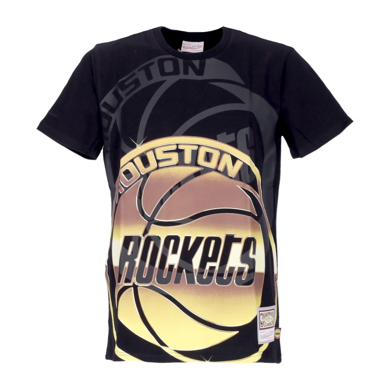 MITCHELL & NESS NBA BIG FACE 4.0 TEE HARDWOOD CLASSICS HOUROC TCRW1260-HROYYPPPBLCK