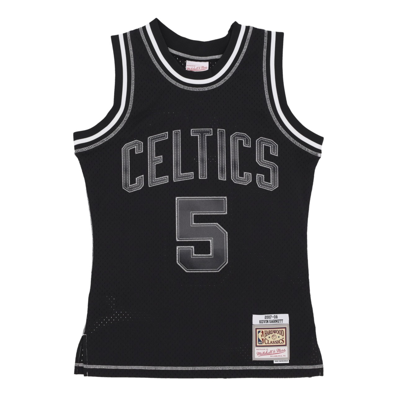 MITCHELL & NESS NBA CONTRAST 2K SWINGMAN JERSEY 2007 NO 5 KEVIN GARNETT BOSCEL TFSM6784-BCE07KGABLCK