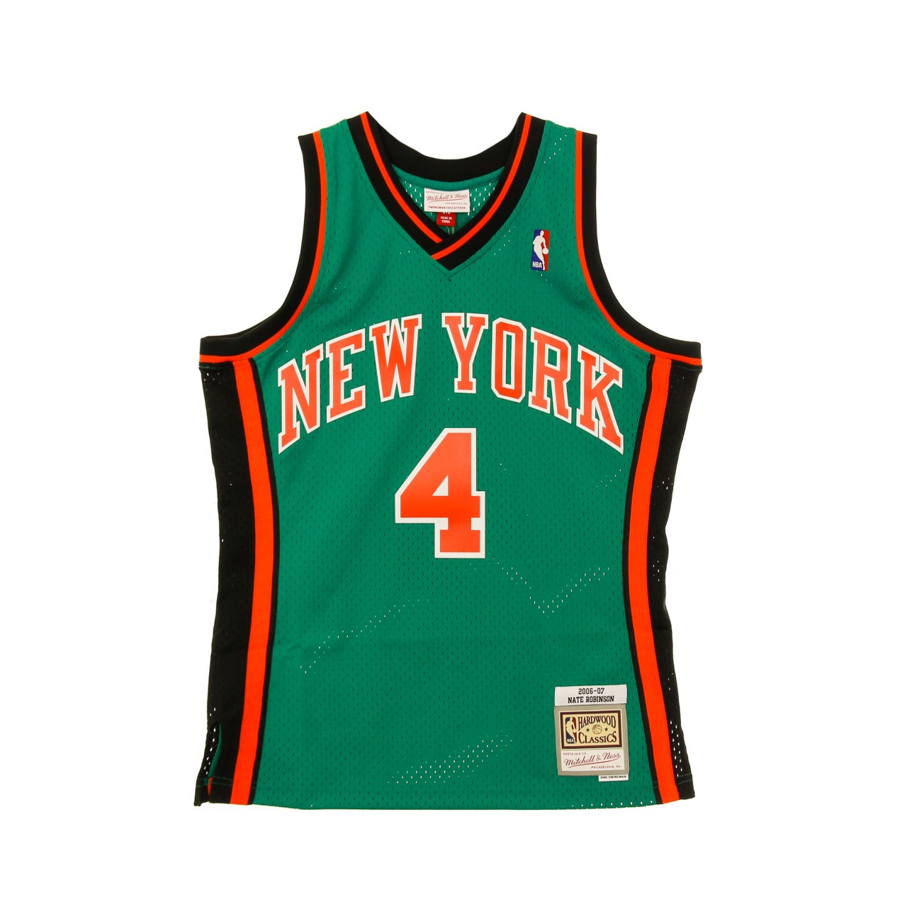 MITCHELL & NESS NBA SWINGMAN JERSEY ST PATRICK HARDWOOD CLASSICS N.4 NATE ROBINSON 2006-07 NEYKNI ALTERNATE SMJYGS20013-NYKKYGN06NRB