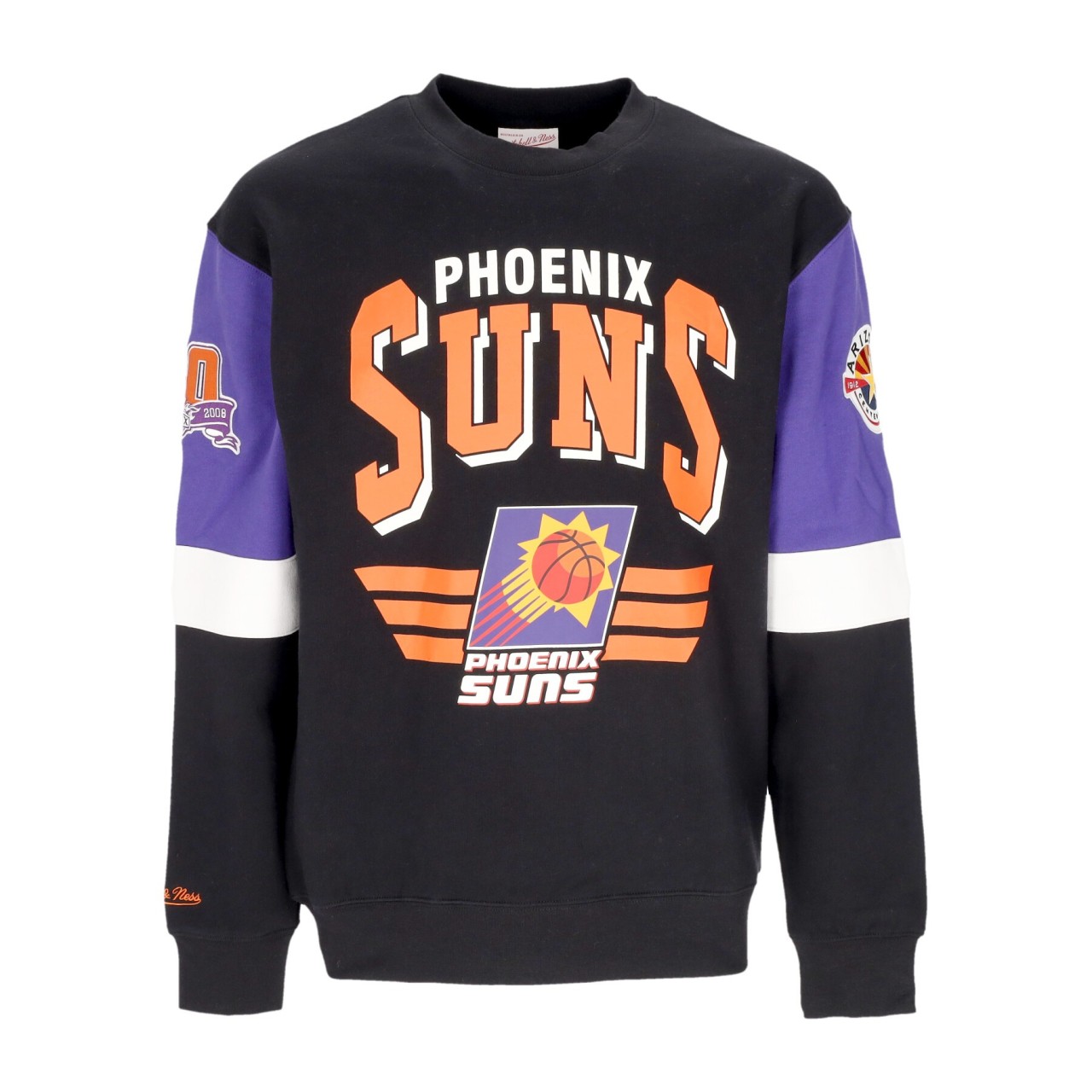 MITCHELL & NESS NBA ALL OVER CREW 3.0 PHOSUN FCPO5512-PSUYYPPPBLCK