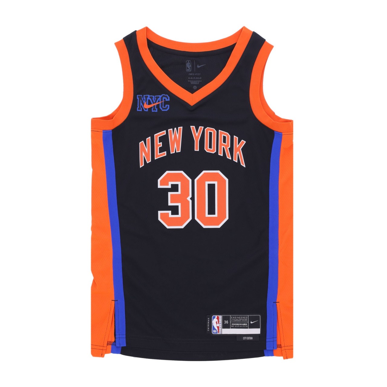 NIKE NBA NBA CITY EDITION 22 DRI-FIT SWINGMAN JERSEY NO 30 JULIUS RANDLE NEYKNI DO9603-011