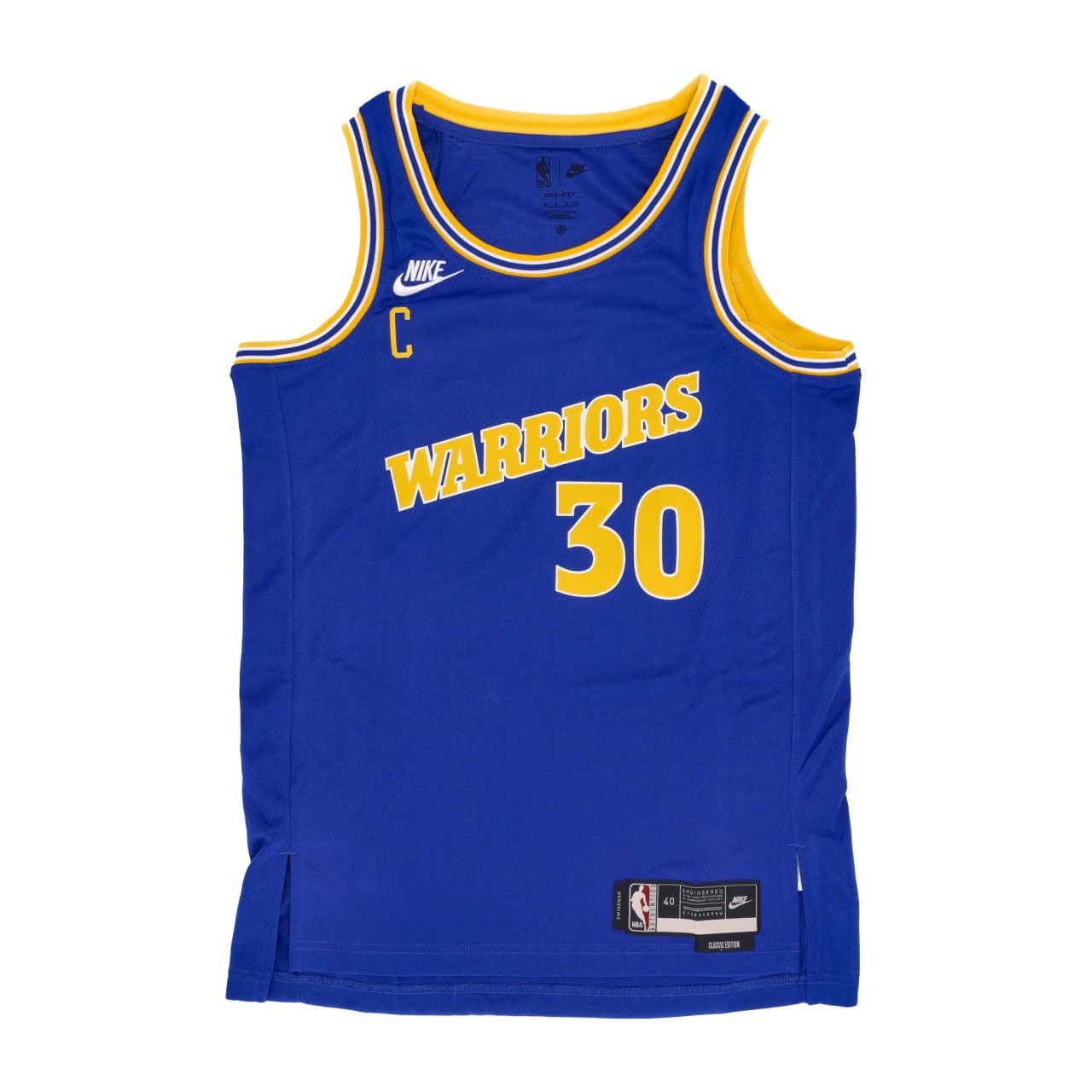 NIKE NBA NBA 22 DRI-FIT SWINGMAN JERSEY HARDWOOD CLASSICS NO 30 STEPHEN CURRY GOLWAR DO9446-497